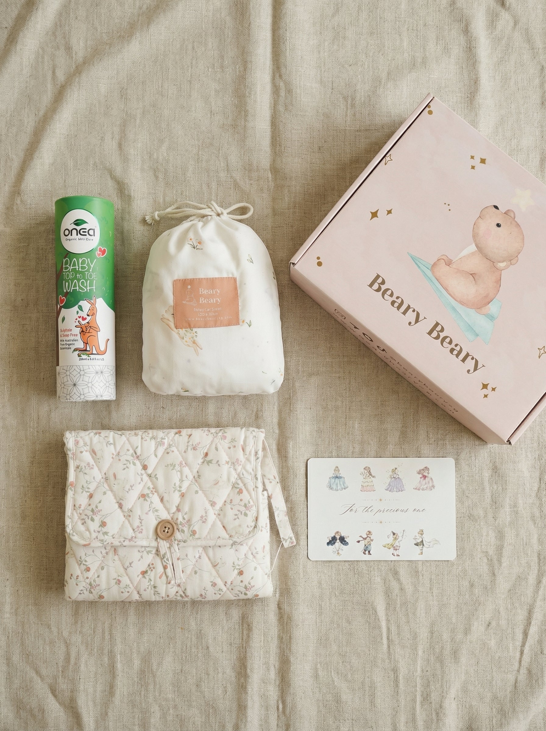 Little Beginnings – Garden Bunny Gift Set + Onea Top to Toe Wash (Set B)