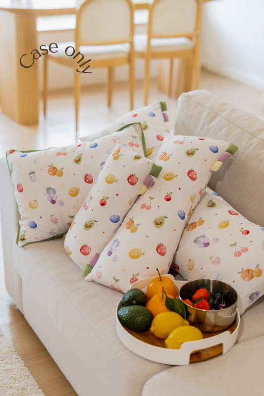 [Case] Tutti Fruitti Bamboo Pillow Case - Pastel