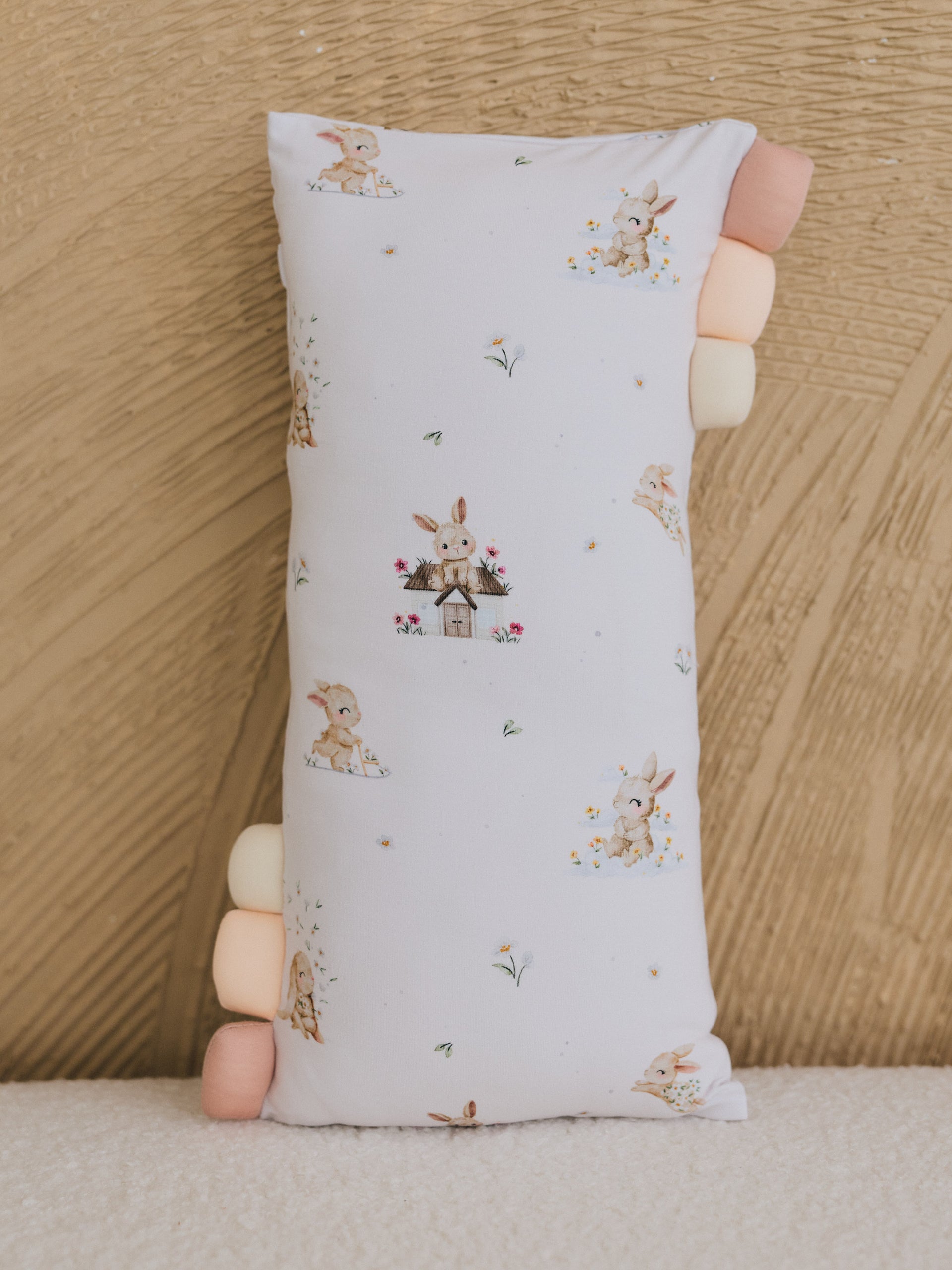 [Pillow] Bunnies Meadow Bamboo Pillow