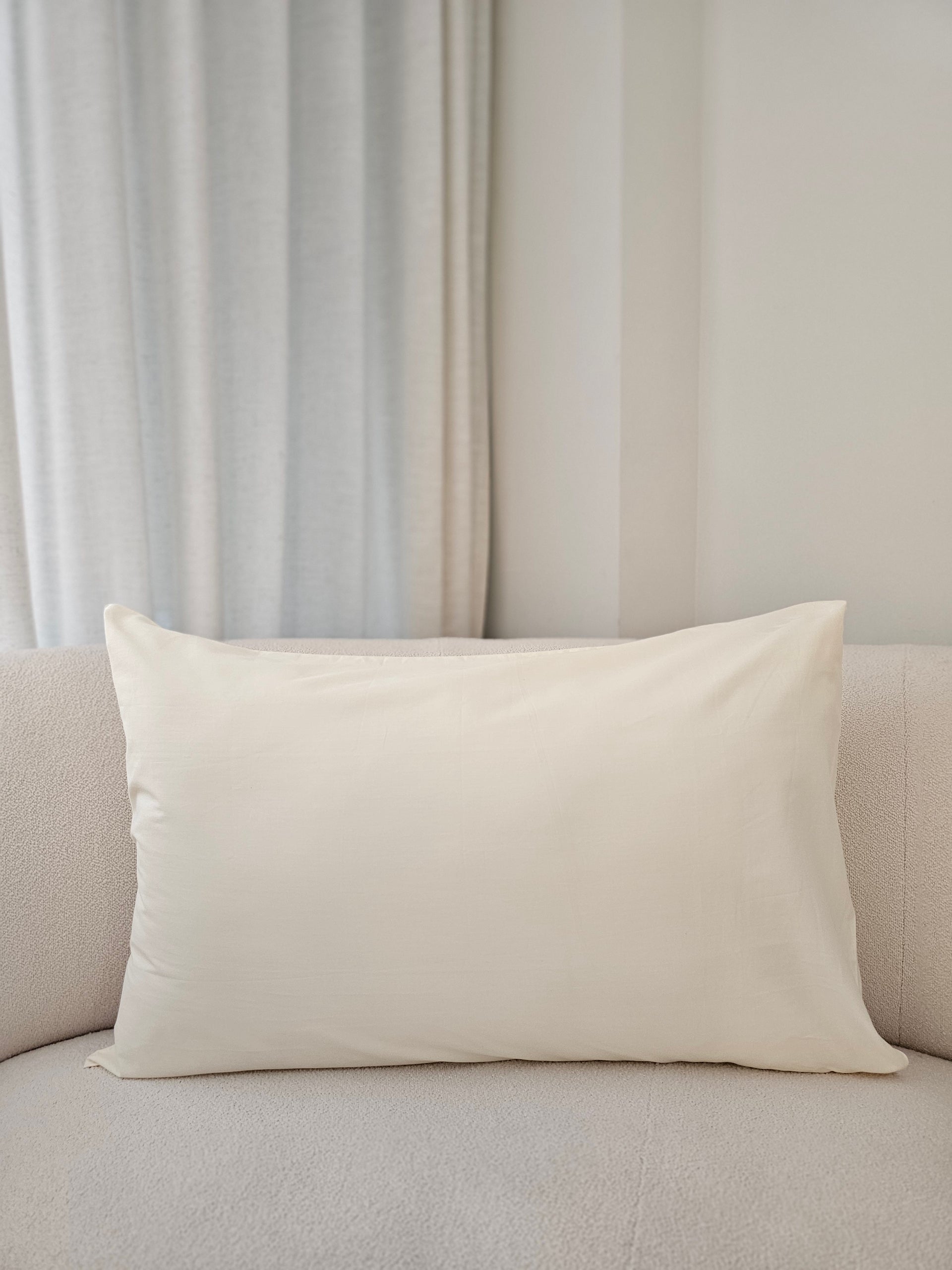 [Adult Pillowcase] Organic Cotton Adult Regular Pillowcase in Cream