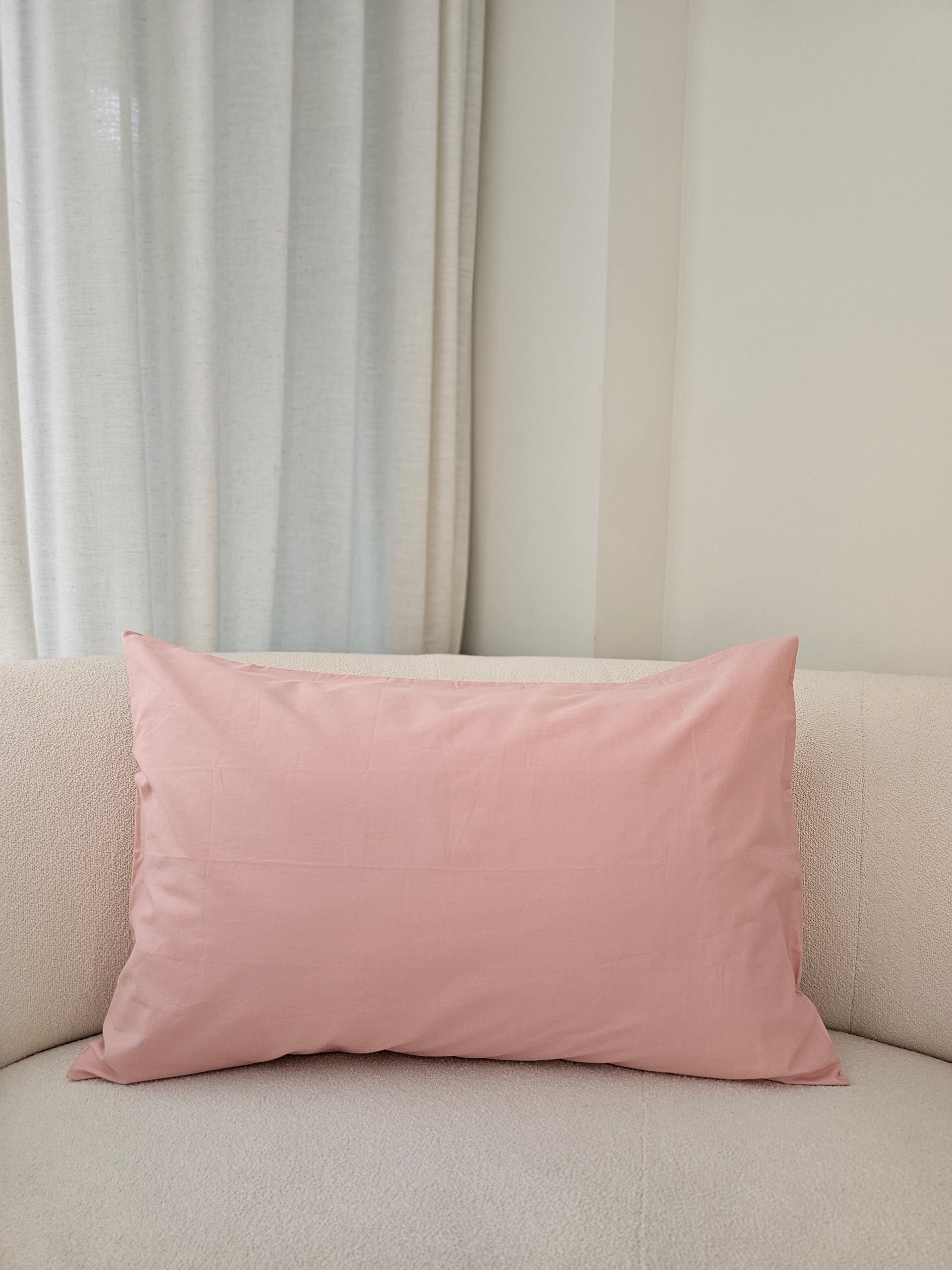 [Adult Pillowcase] Organic Cotton Adult Regular Pillowcase in Tea Rose