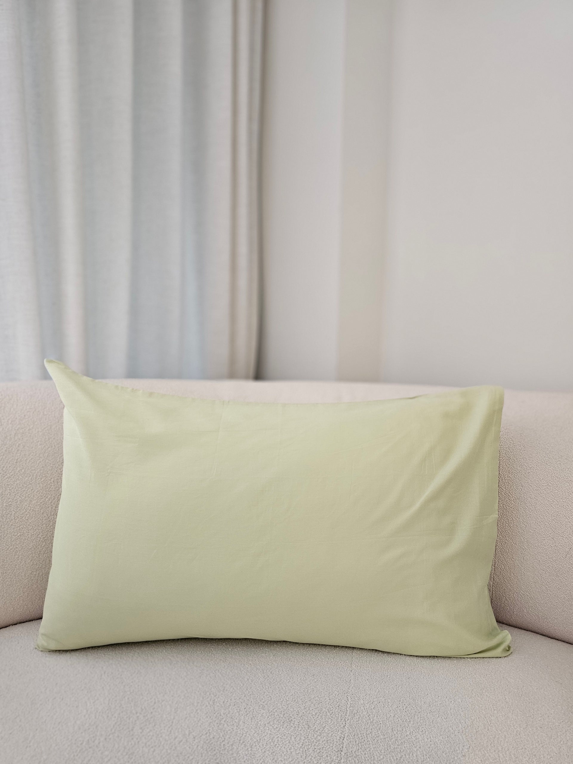 [Adult Pillowcase] Organic Cotton Adult Regular Pillowcase in Apple Green