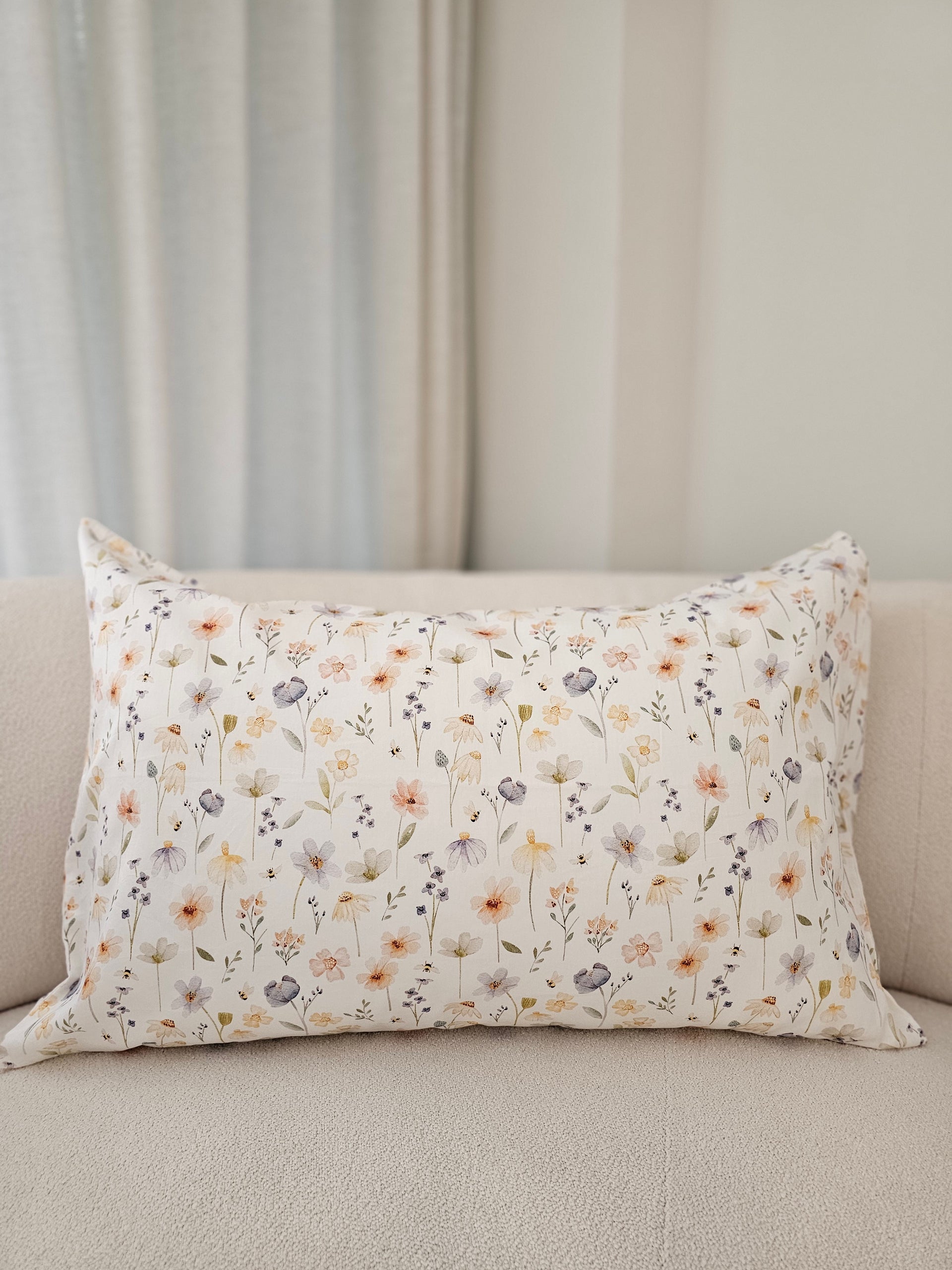 [Adult Pillowcase] Floral Soiree Organic Cotton Adult Regular Pillowcase