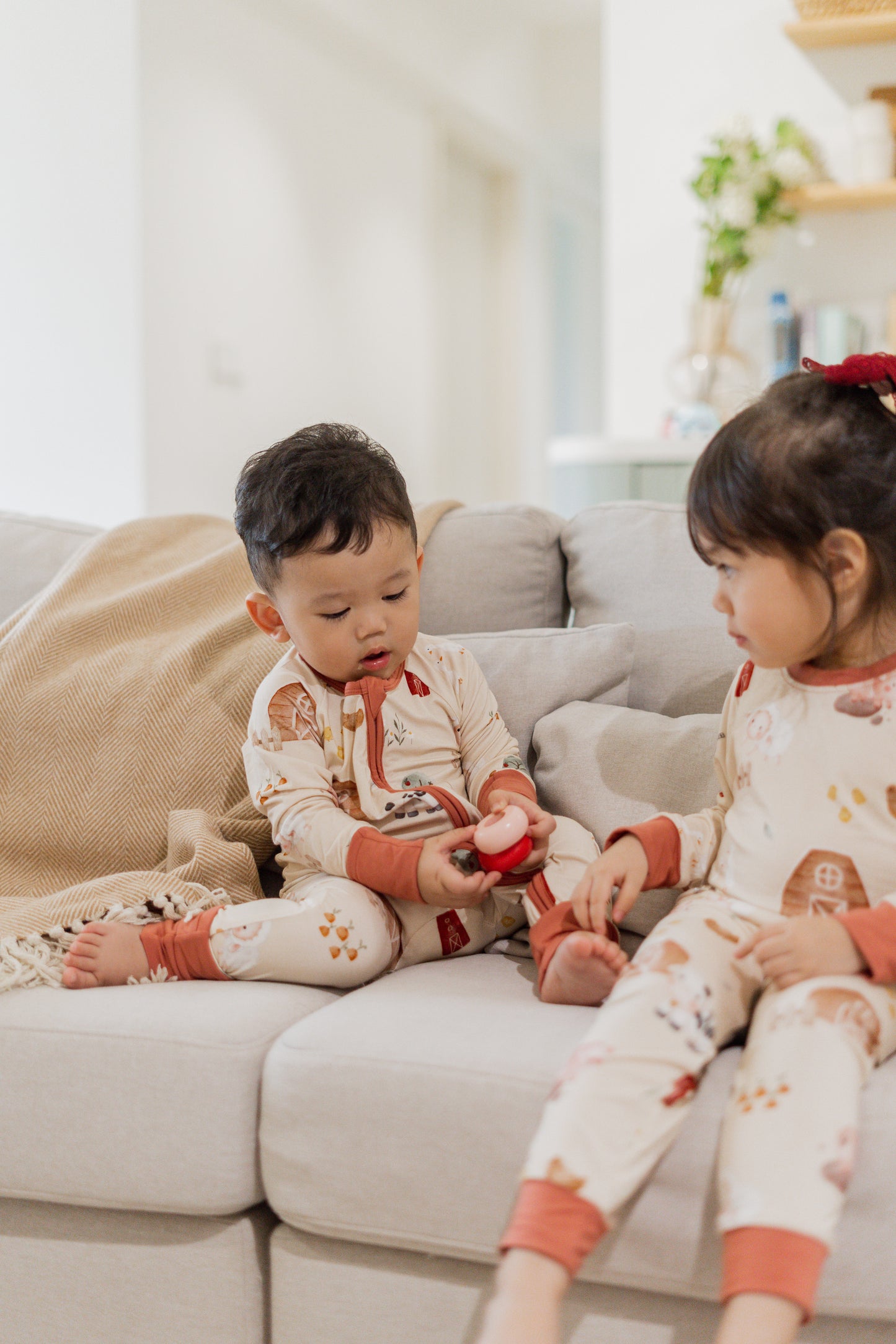 Farm Zipper Sleepsuit