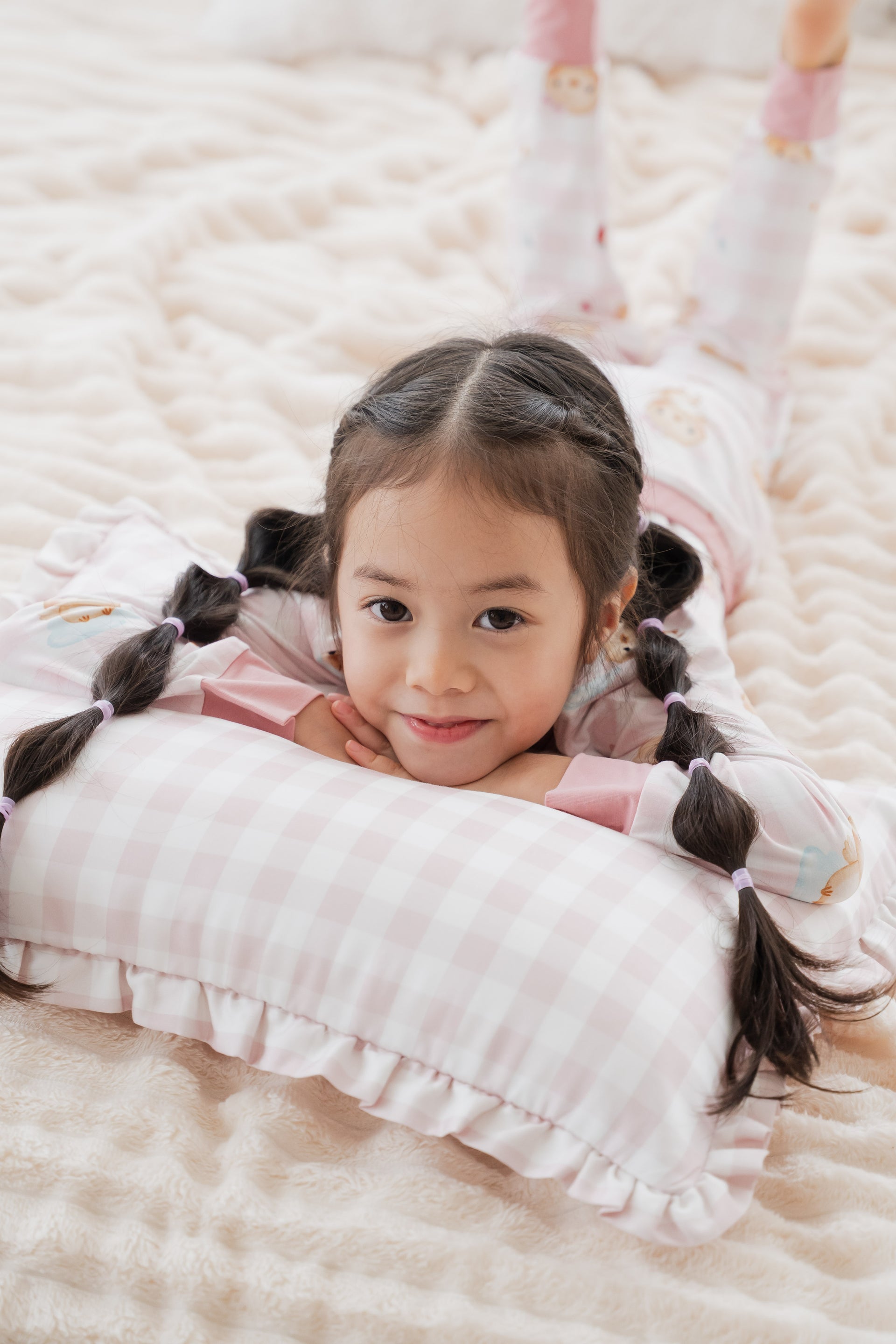 [Tencel Waterproof Pillowcase] - Blush Check