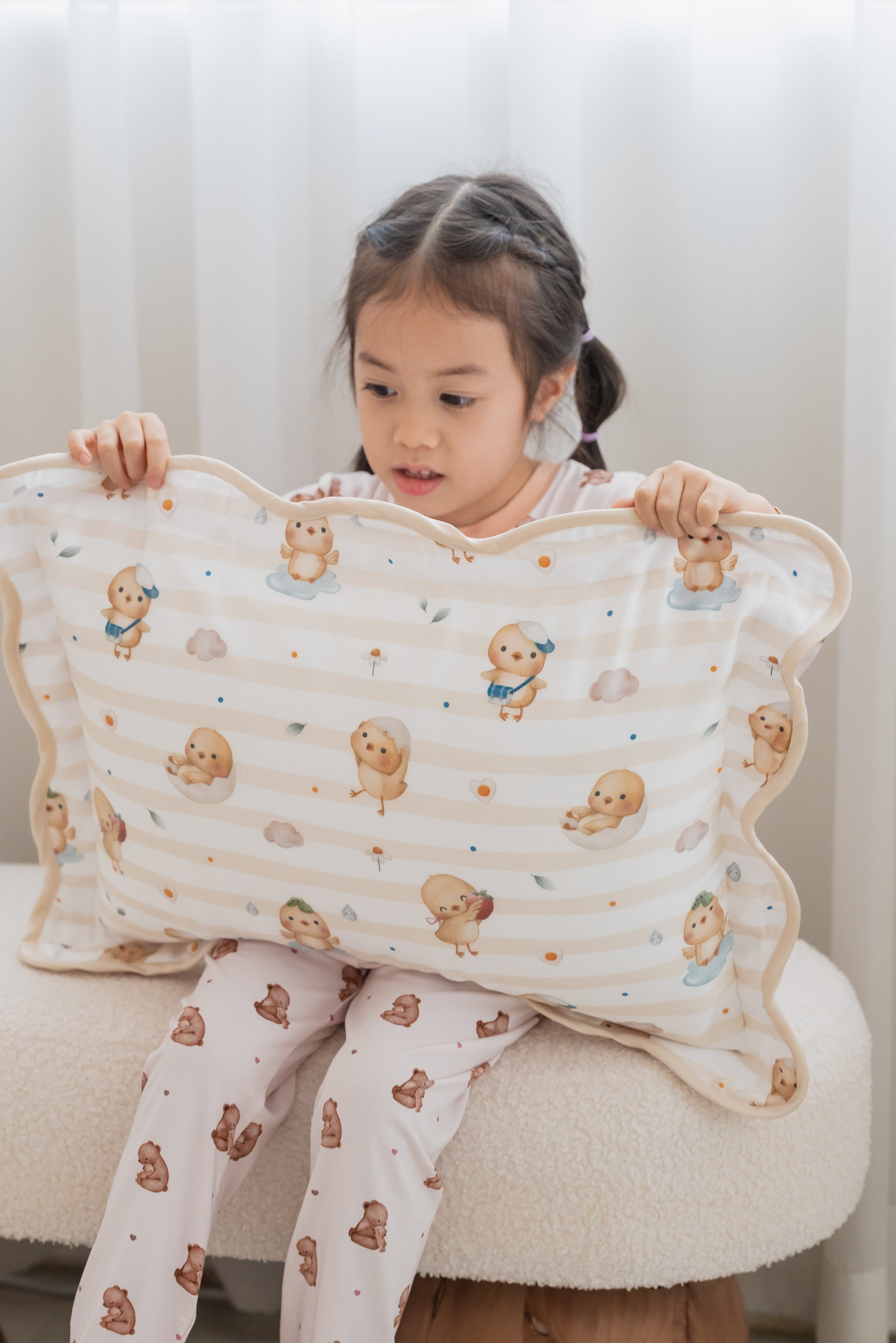 [Tencel Waterproof Pillowcase] - Sunny Side Chick