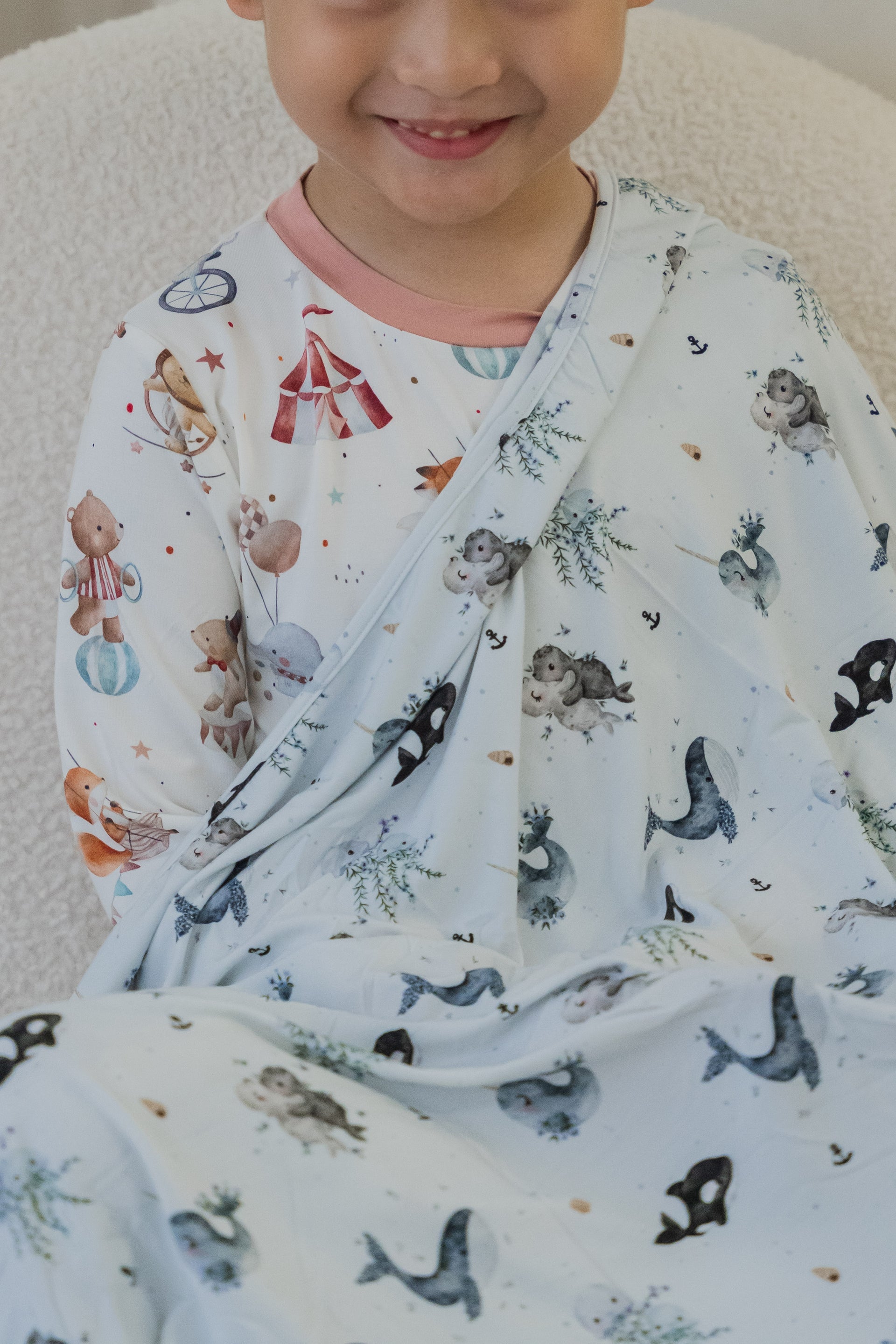 [Blanket] Ocean Bamboo Swaddle