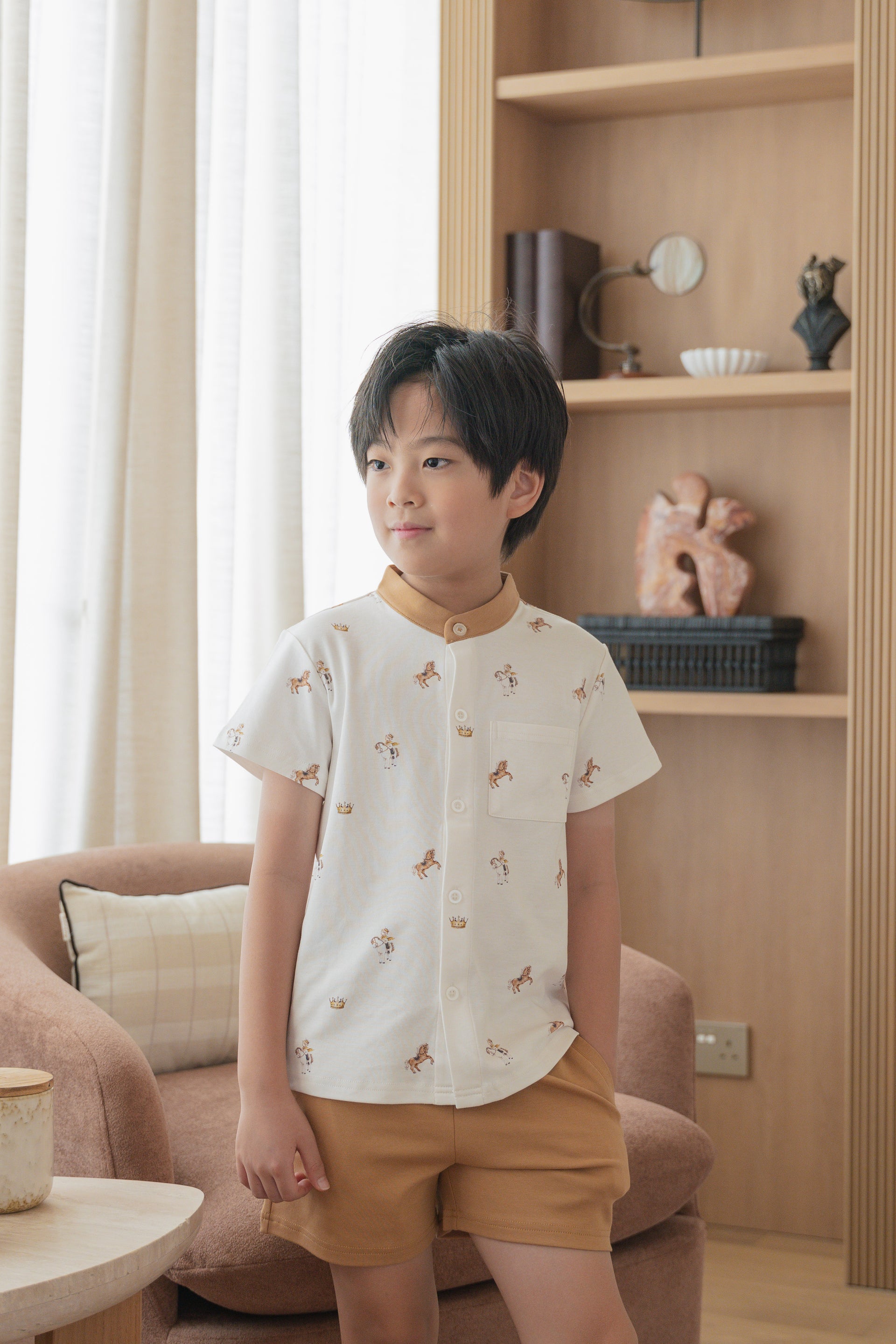 [Boys' Daywear Set] - Little Prince Gallop Shirt Set
