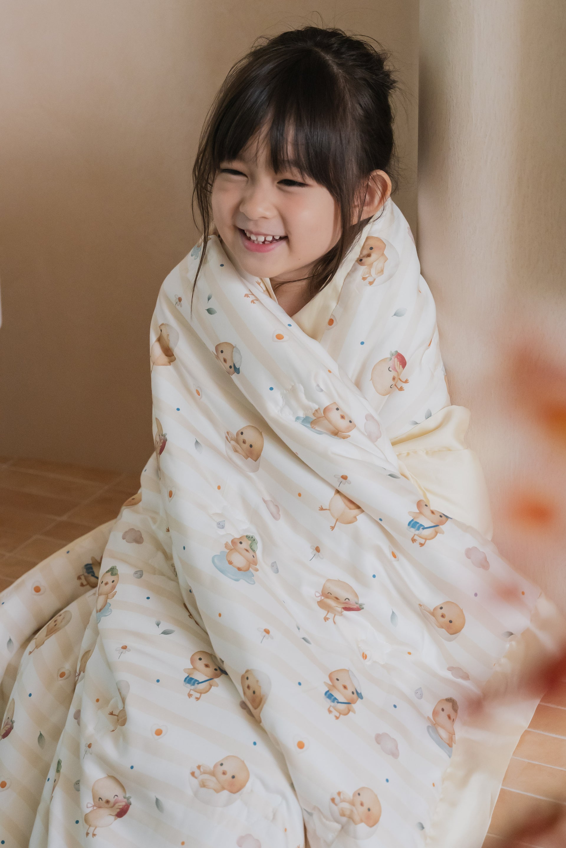 [Tencel Blanket] Sunny Side Chicks - Sunshine