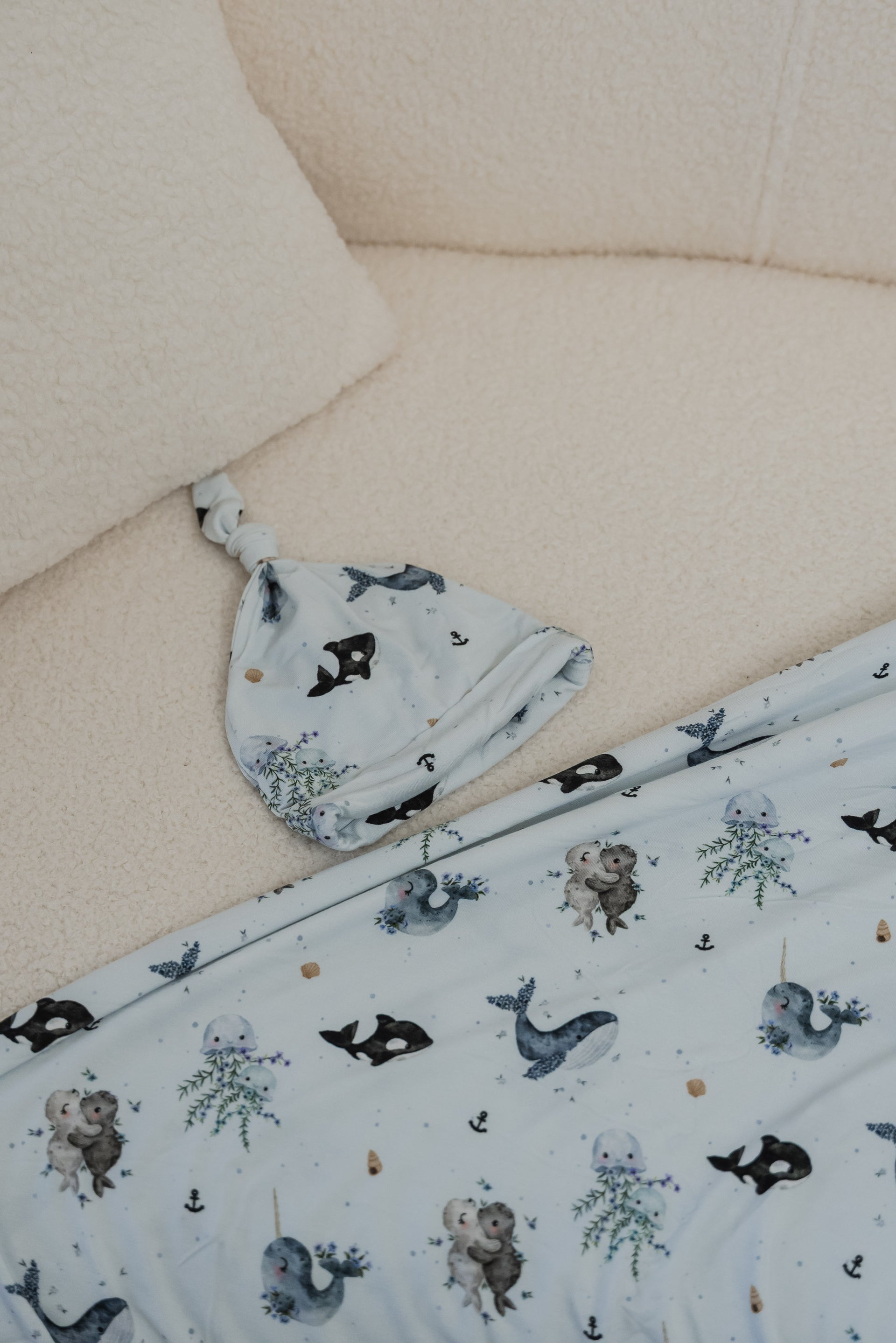 [Blanket] Ocean Bamboo Swaddle