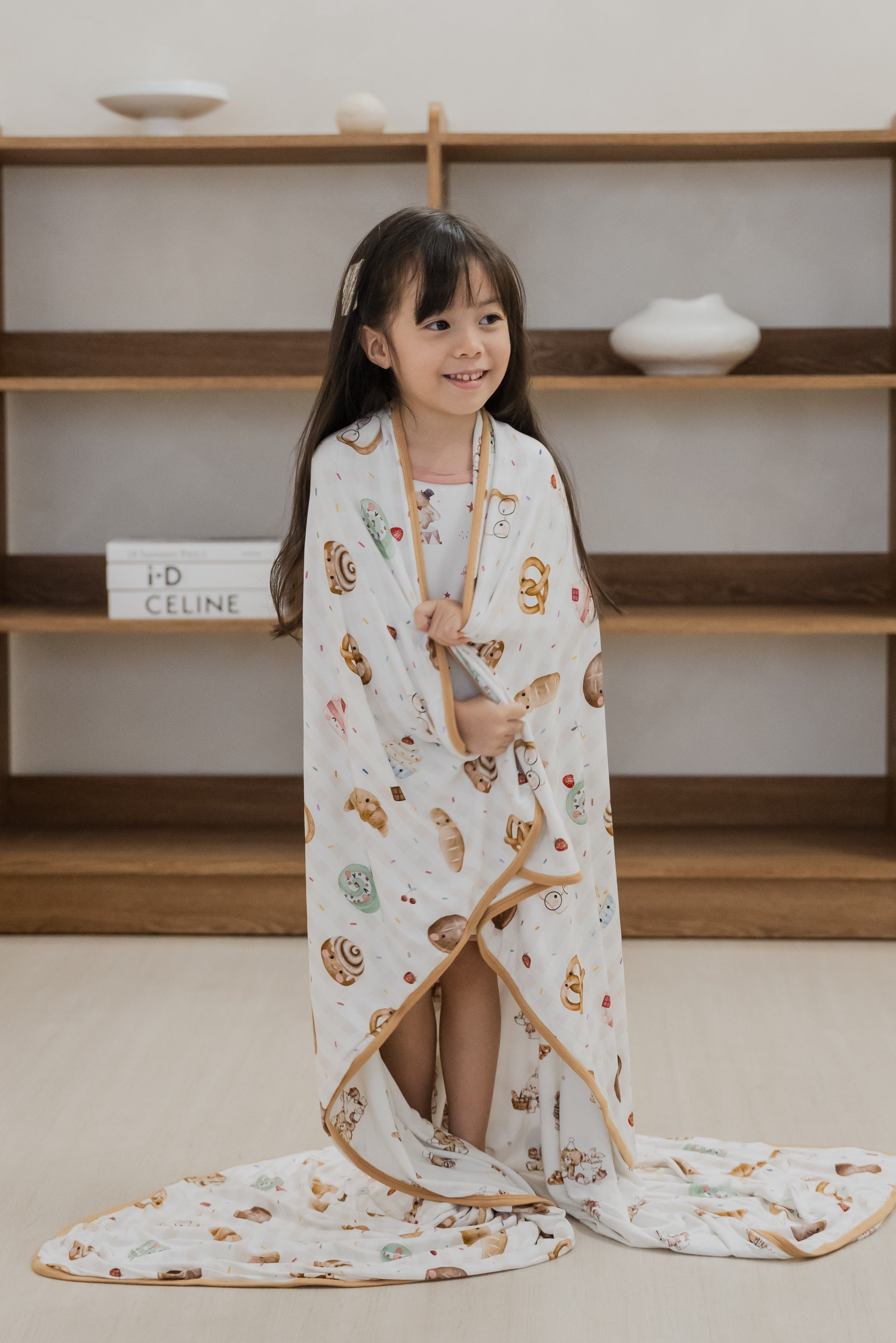[Blanket] Bakery Cafe / Joyous Bakes Double Printed Bamboo Blanket