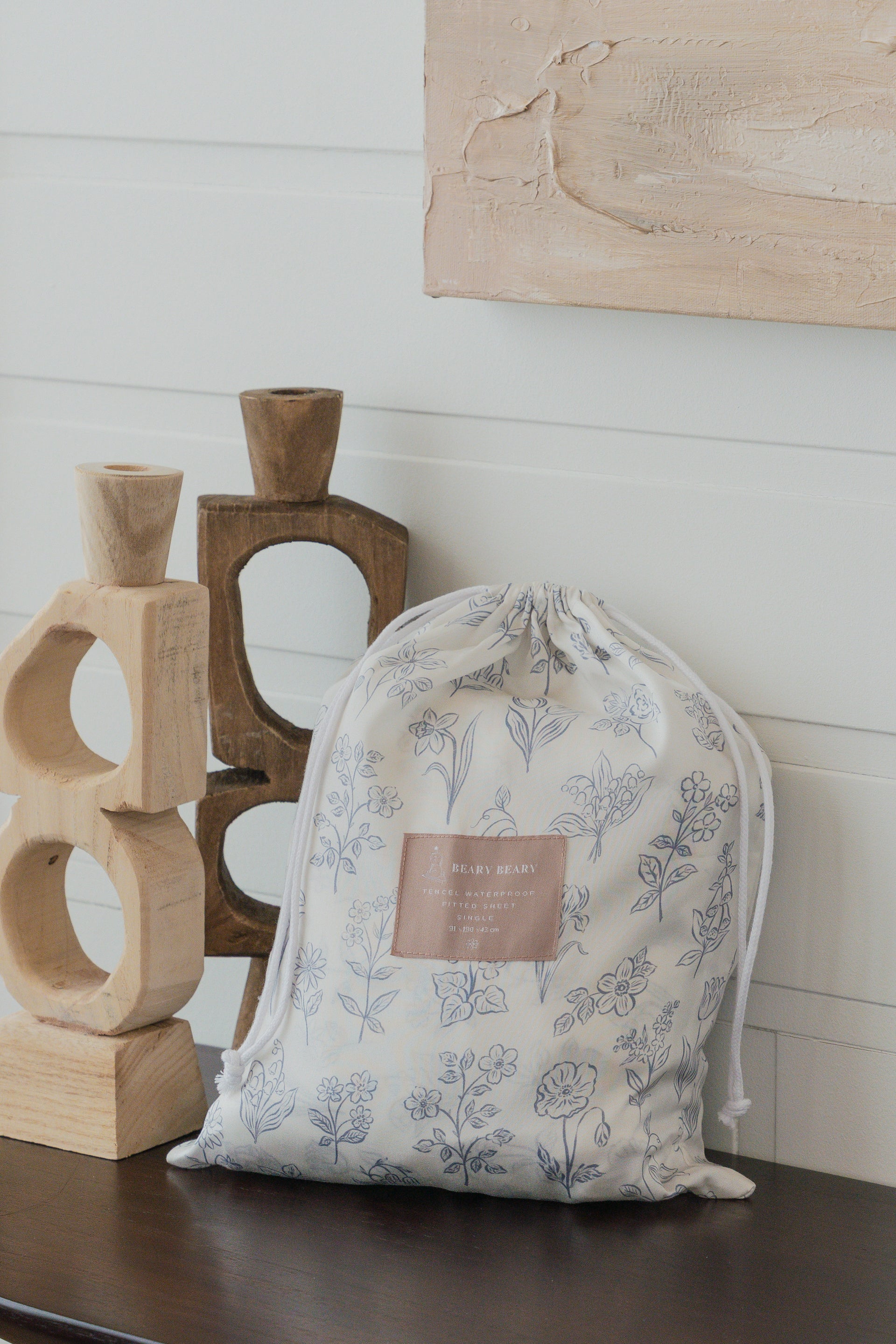 Tencel Waterproof Sheet - Bluebell Garden