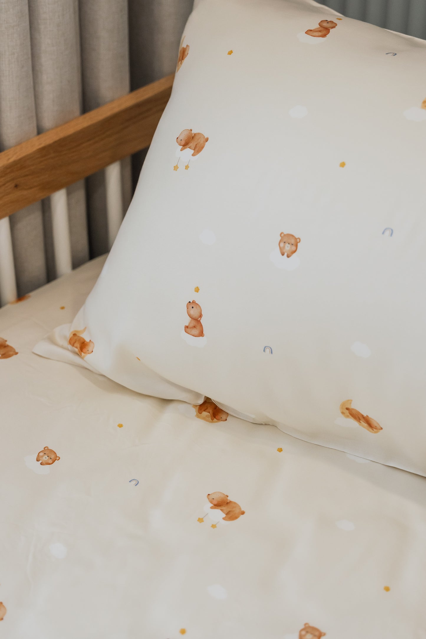 [Pillowcase] Goodnight Bear Bamboo Lyocell Pillowcase