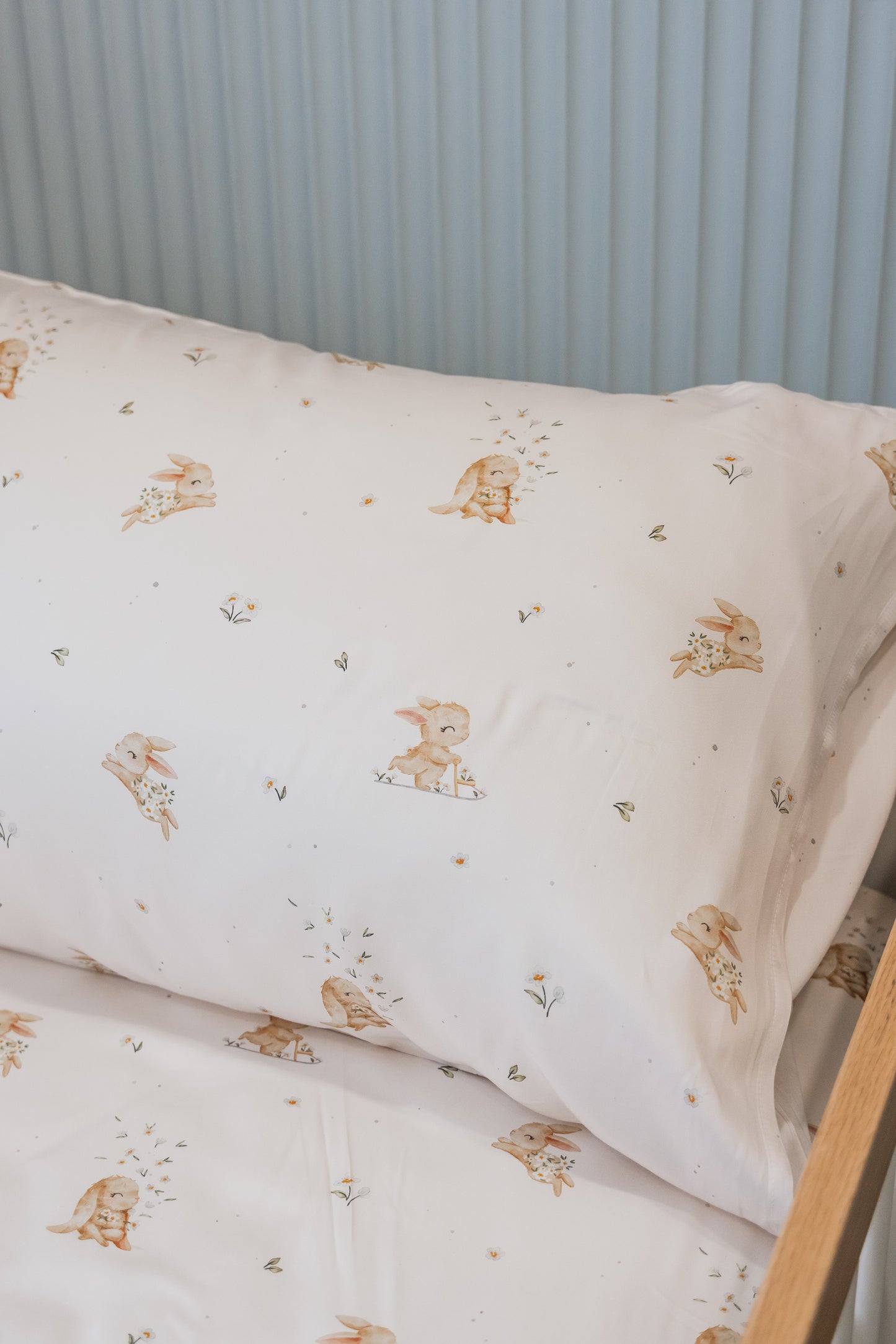 [Pillowcase] Bunnies Meadow Bamboo Lyocell Pillowcase