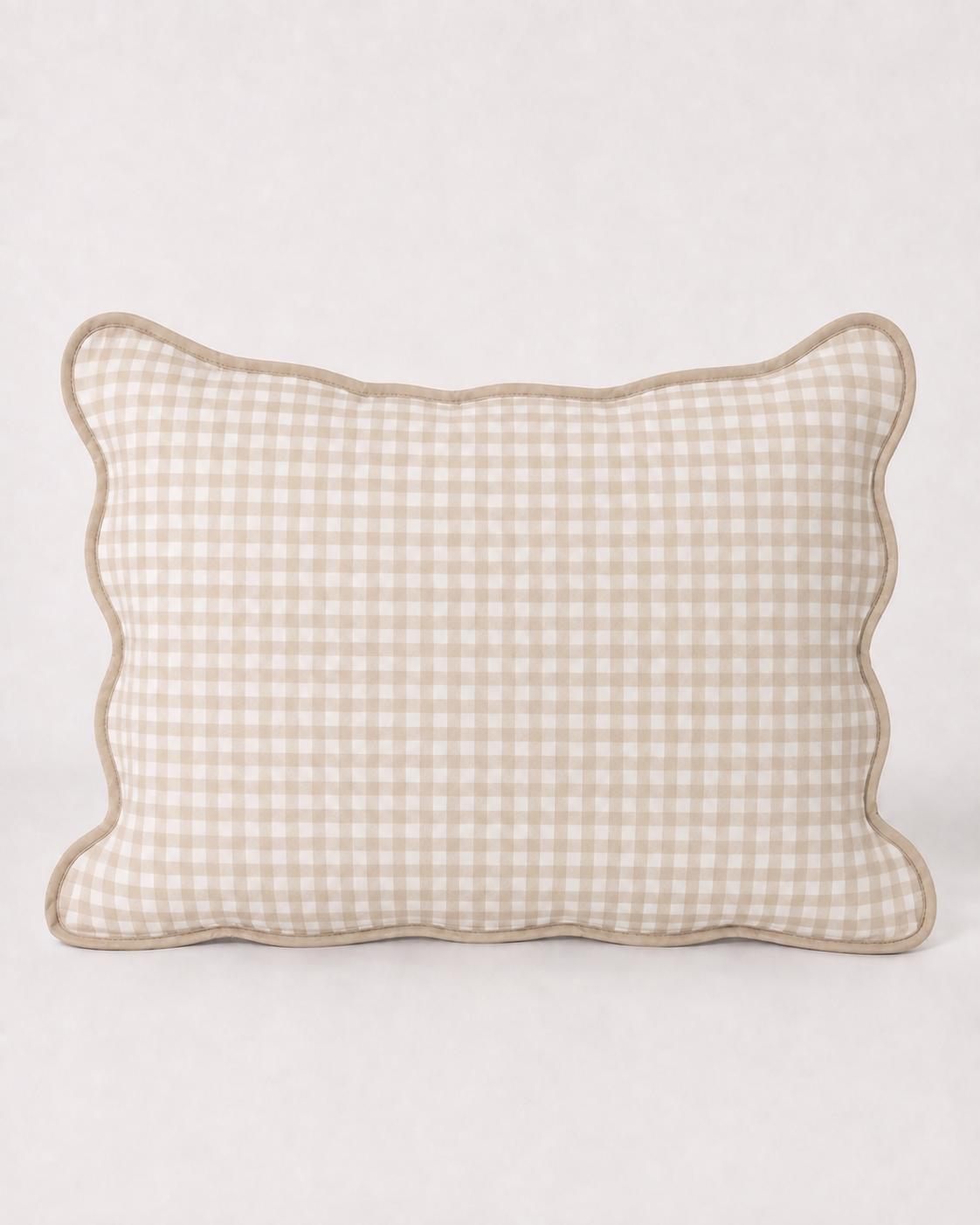 [Tencel Toddler Head Pillowcase] - Latte Check (classic checks)