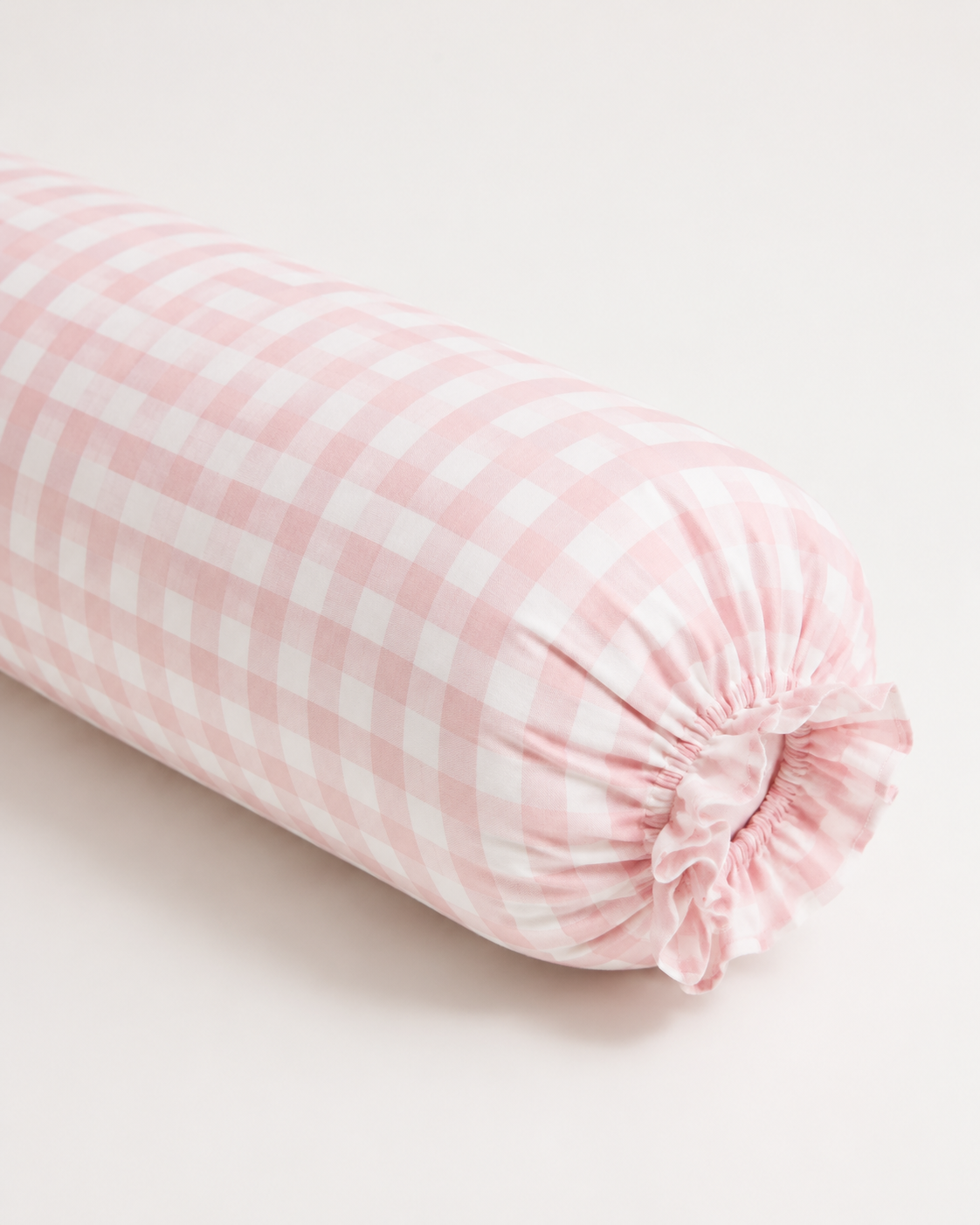 [Adult Bolster] - Blush Check Tencel Bolster Case