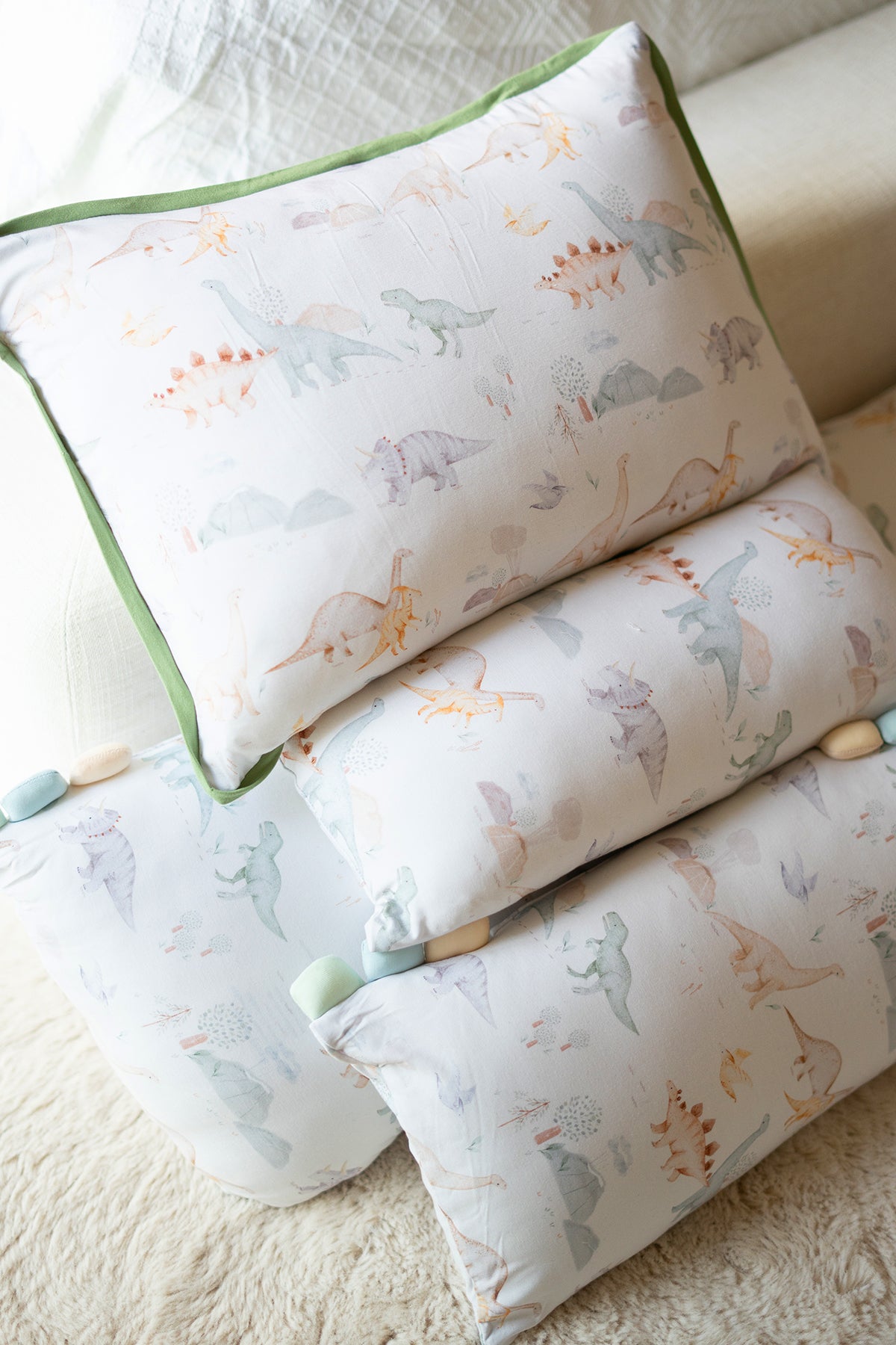 [Pillow] Little Dino World Bamboo Pillow