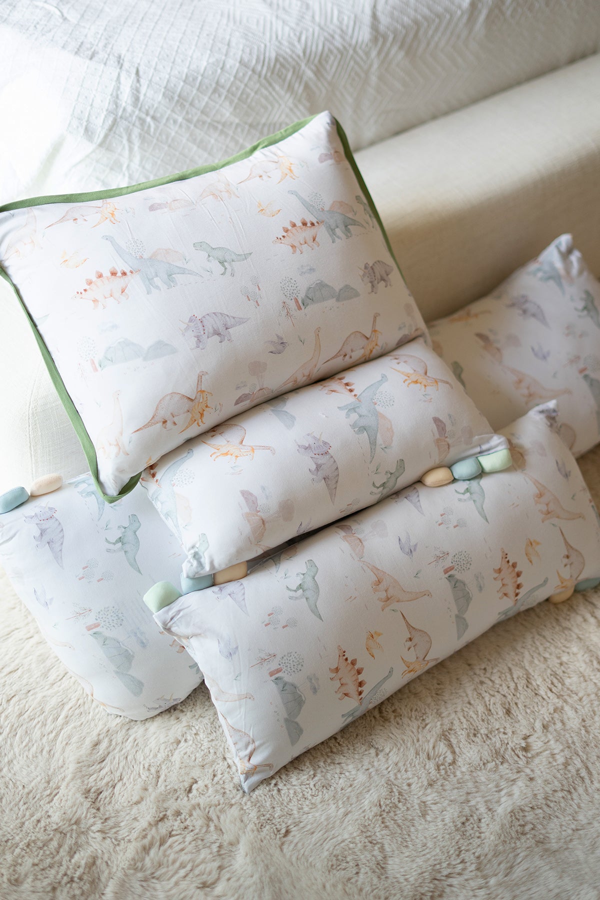 [Pillow] Little Dino World Bamboo Pillow