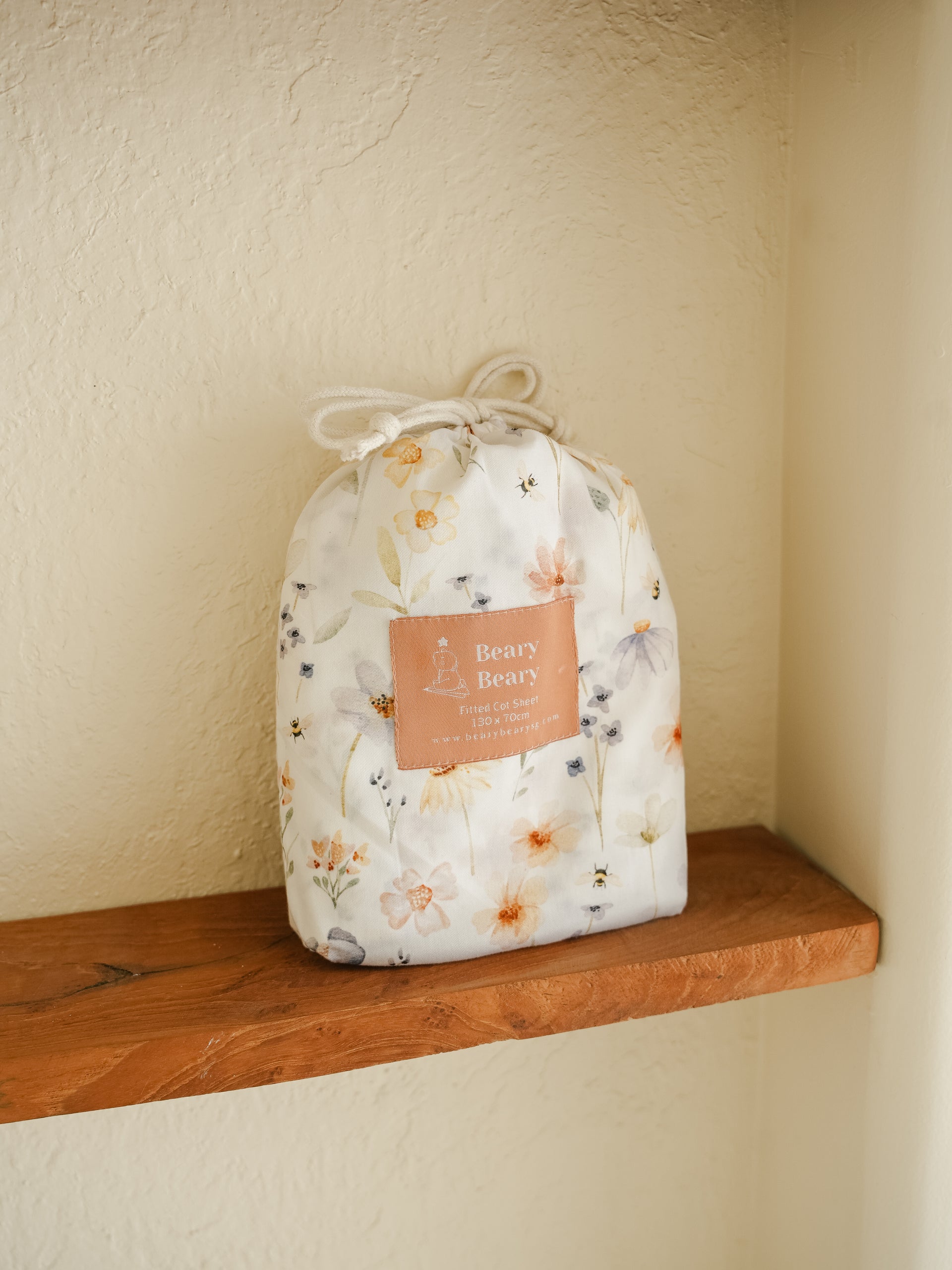 Floral Soiree Cotton Waterproof Cot/ Bed Sheets