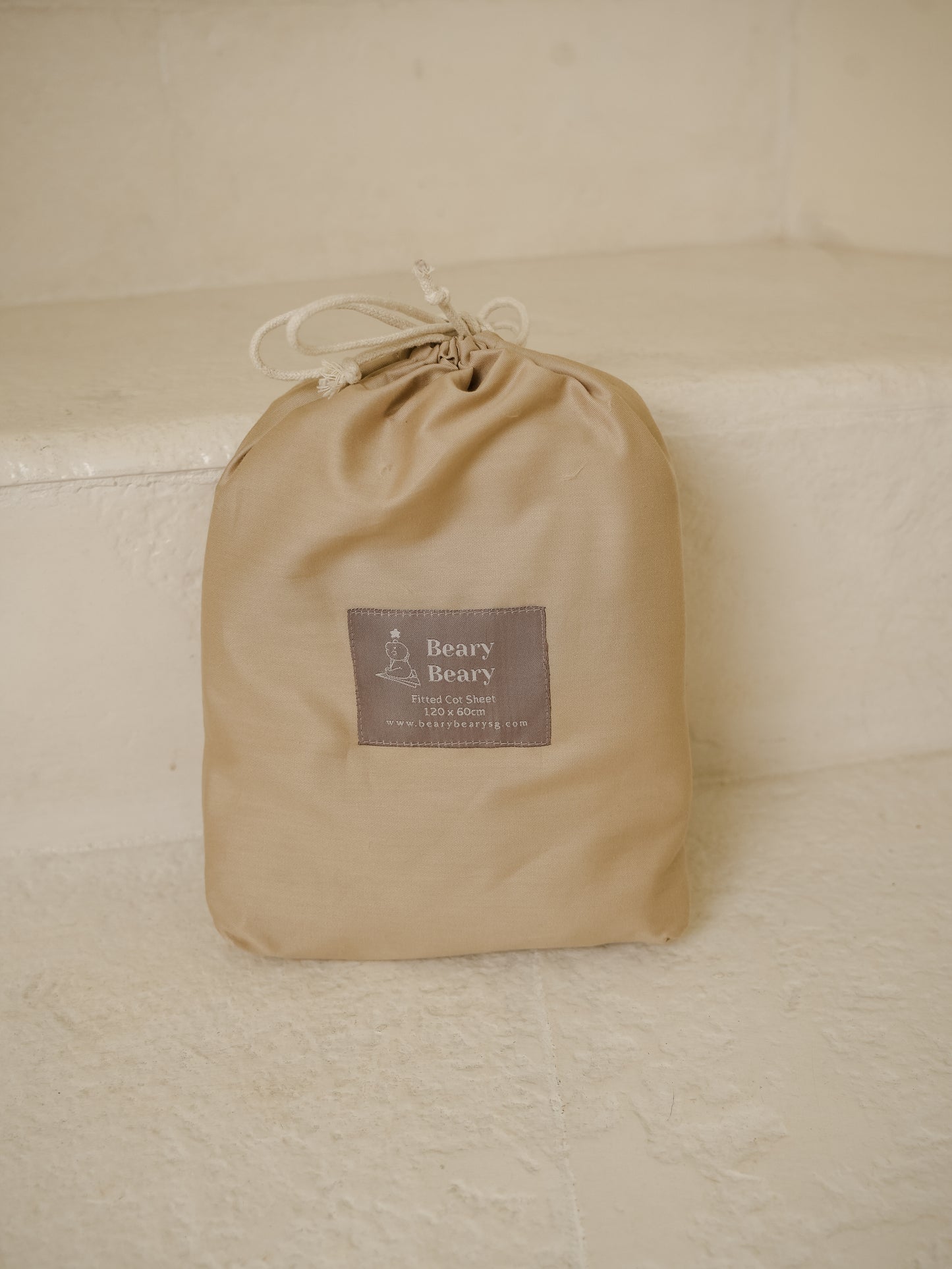 Organic Cotton Waterproof Sheet in Khaki