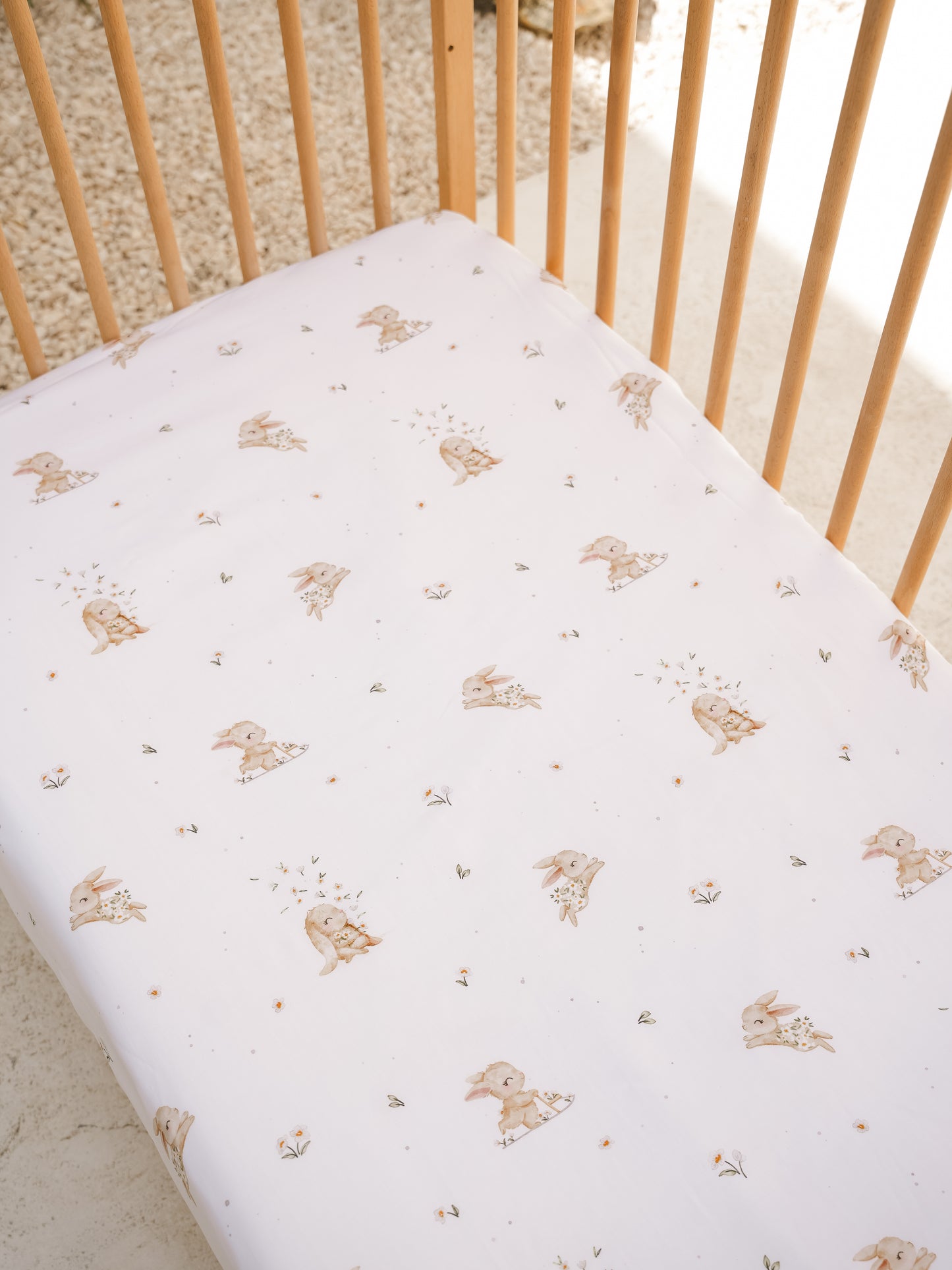 Bunnies Meadow Lyocell Cot Sheet