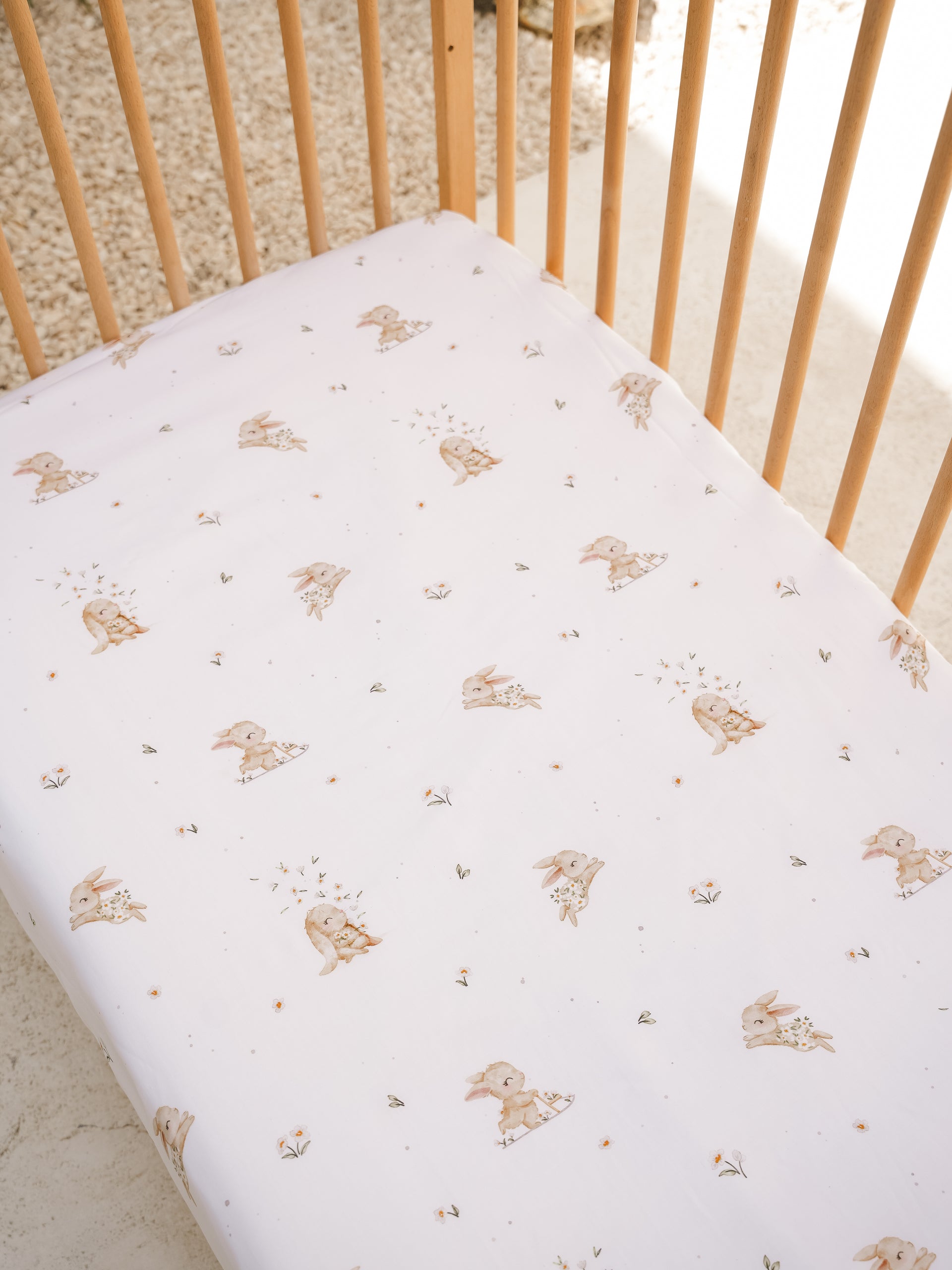Bunnies Meadow Bamboo Lyocell Cot/ Bed Sheet