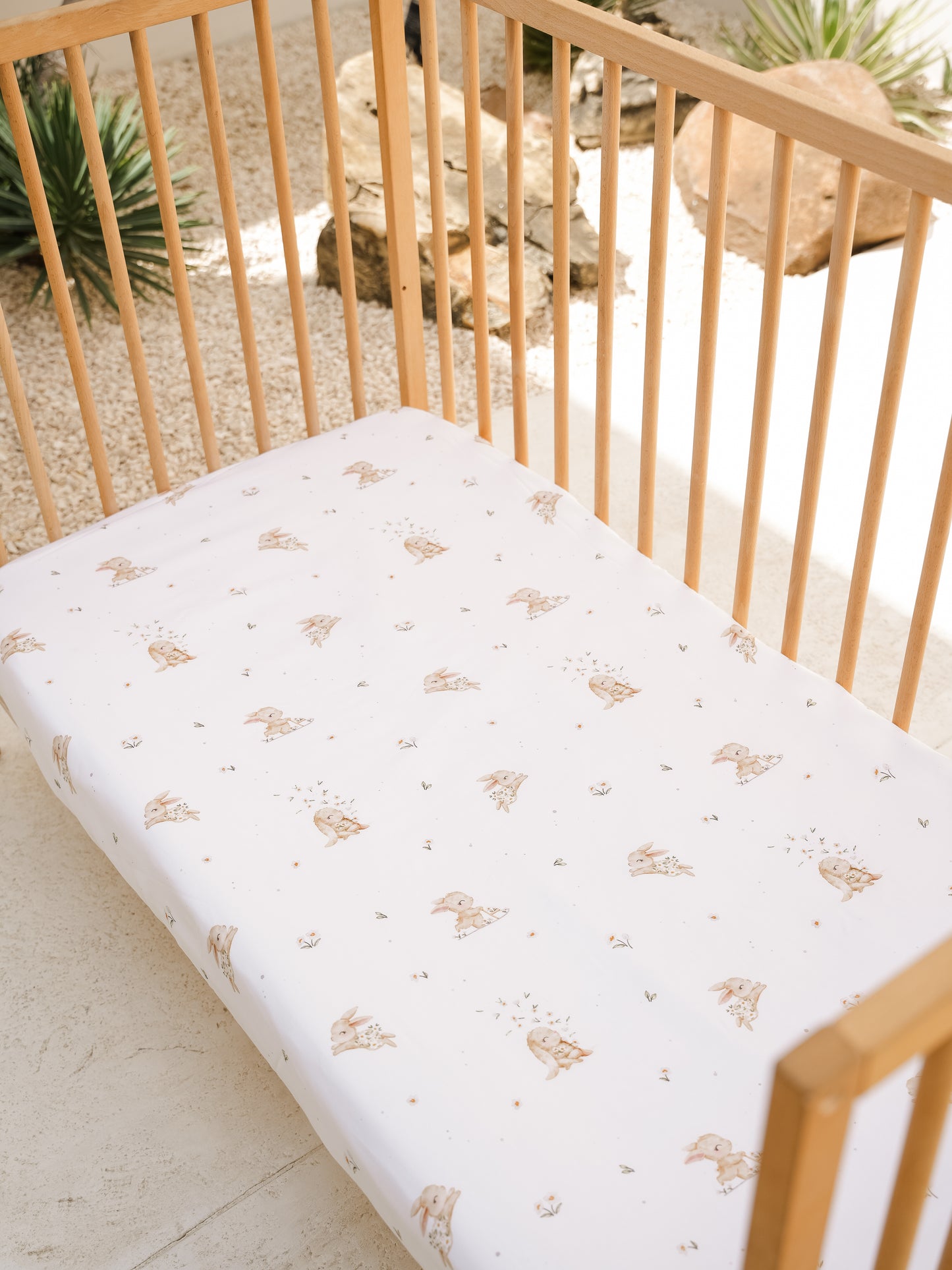 Bunnies Meadow Lyocell Cot Sheet