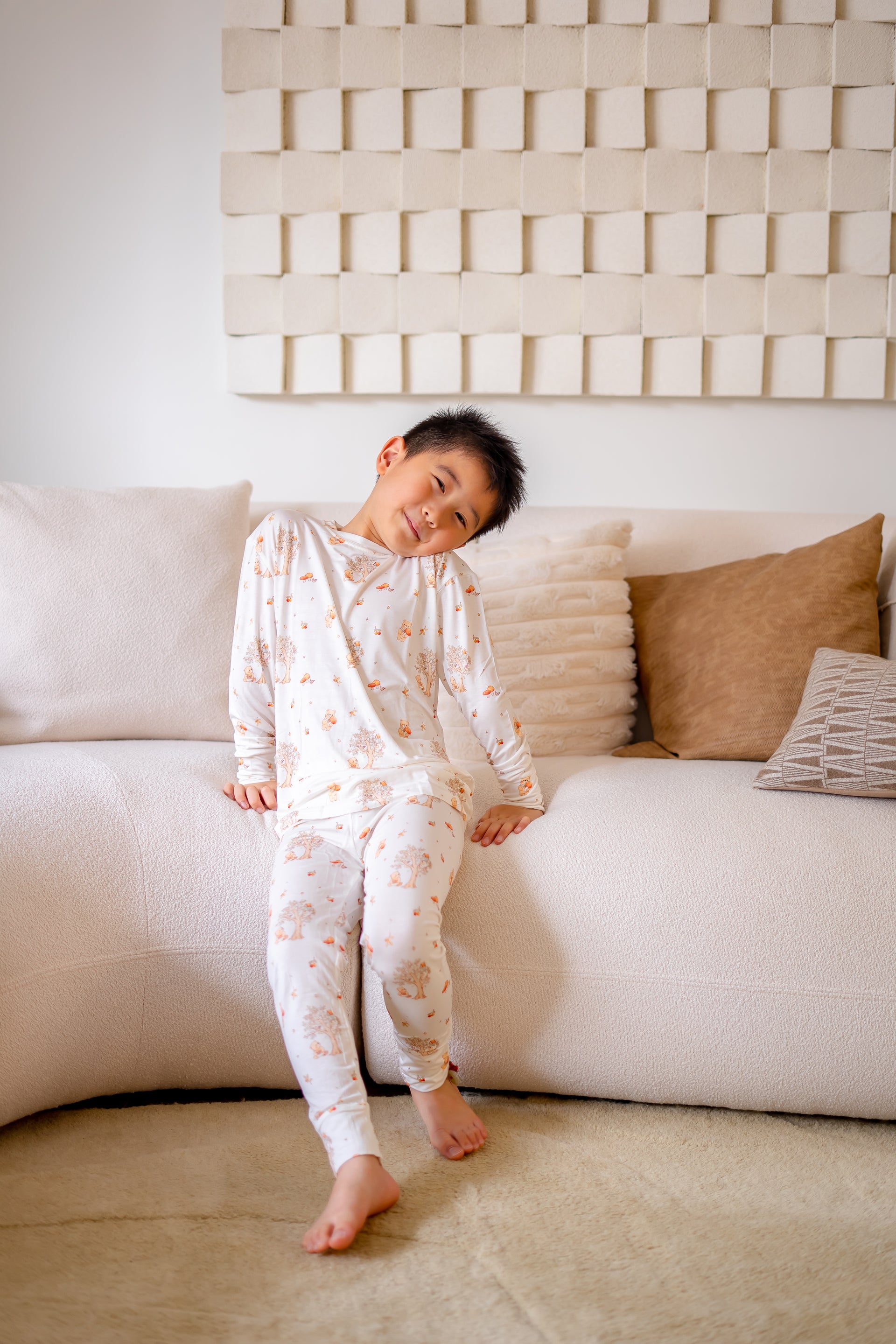 Mushroom Bear Bamboo Long Sleeve 2 Piece Set