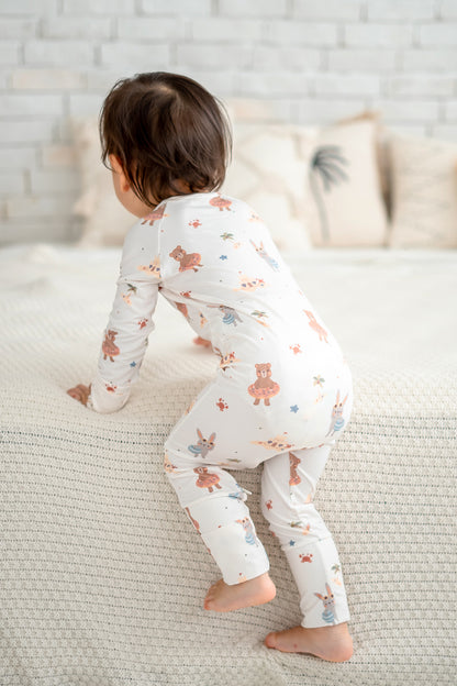 Seaside Buddies Bamboo Sleepsuit