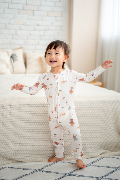 Seaside Buddies Bamboo Sleepsuit