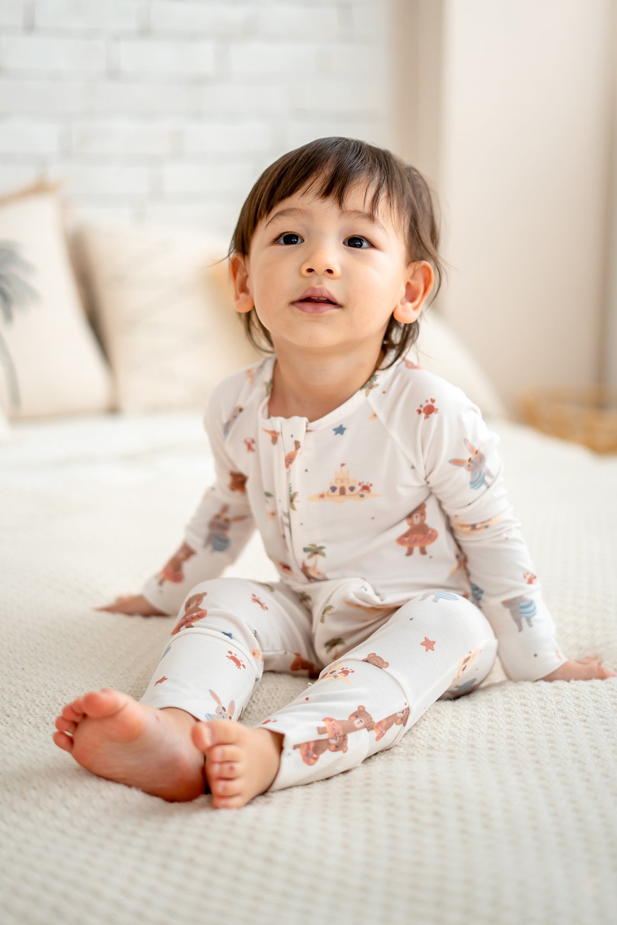 Seaside Buddies Bamboo Sleepsuit