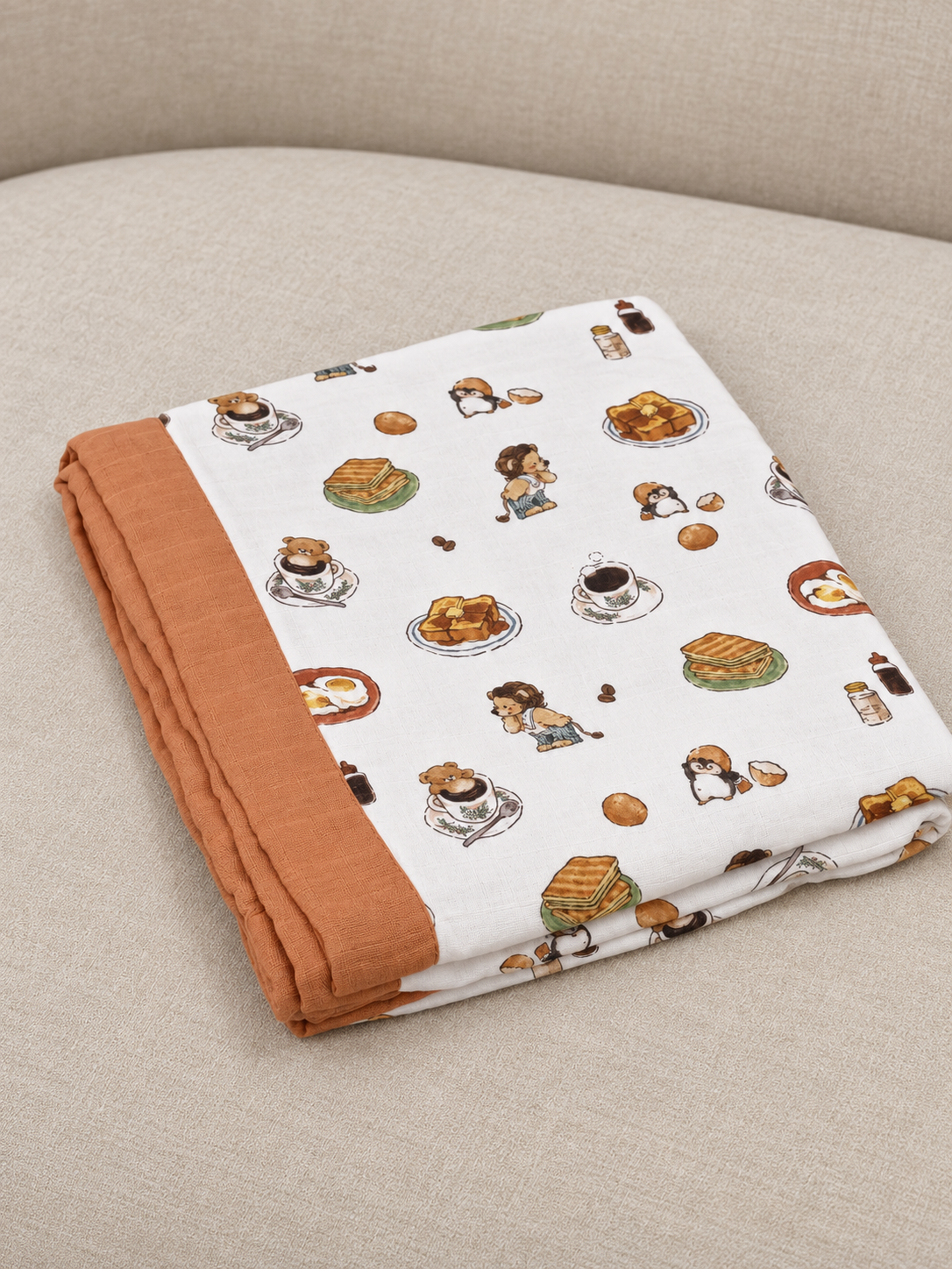 [Bamboo Cotton Blanket] - Little Kopitiam