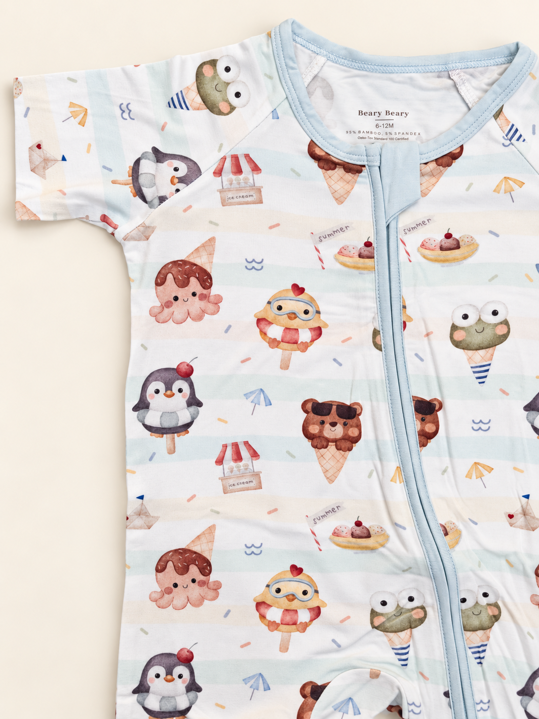[Zipper Sleepsuit] - Cool Summer Popsicle