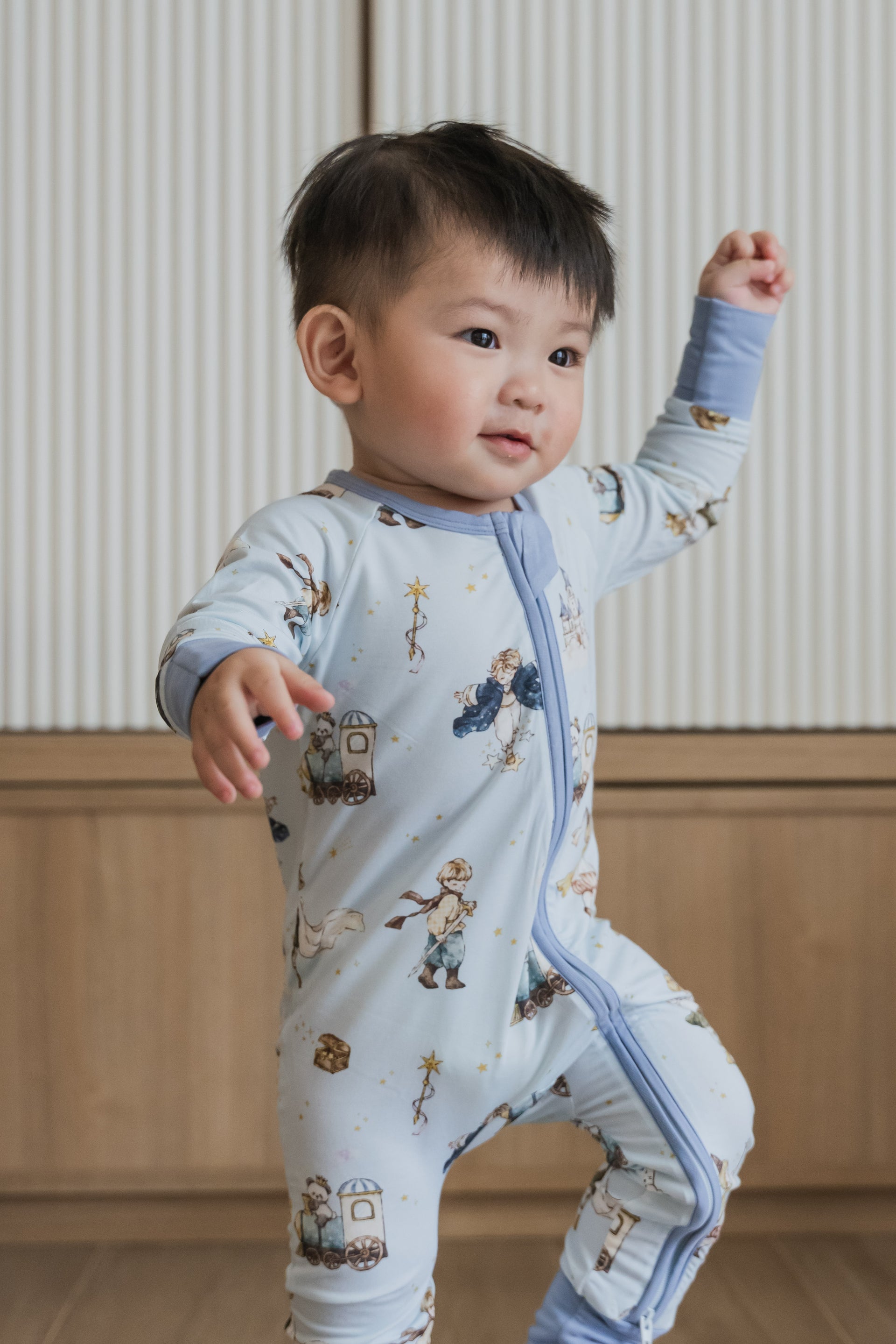 Starlit Prince Zipper Sleepsuit