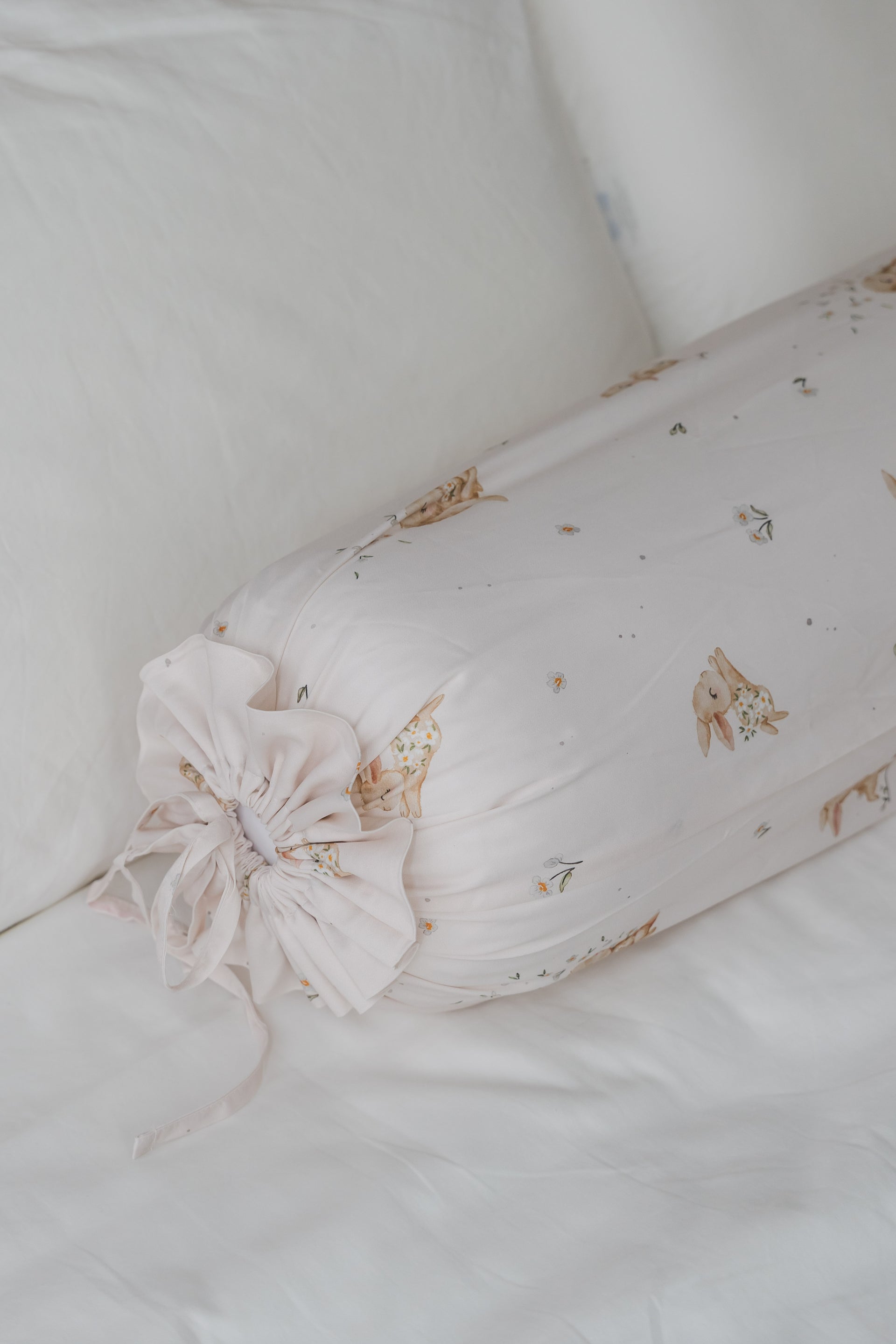 [Adult Bolster] Bunnies Meadow Lyocell Adult Regular Bolster Case