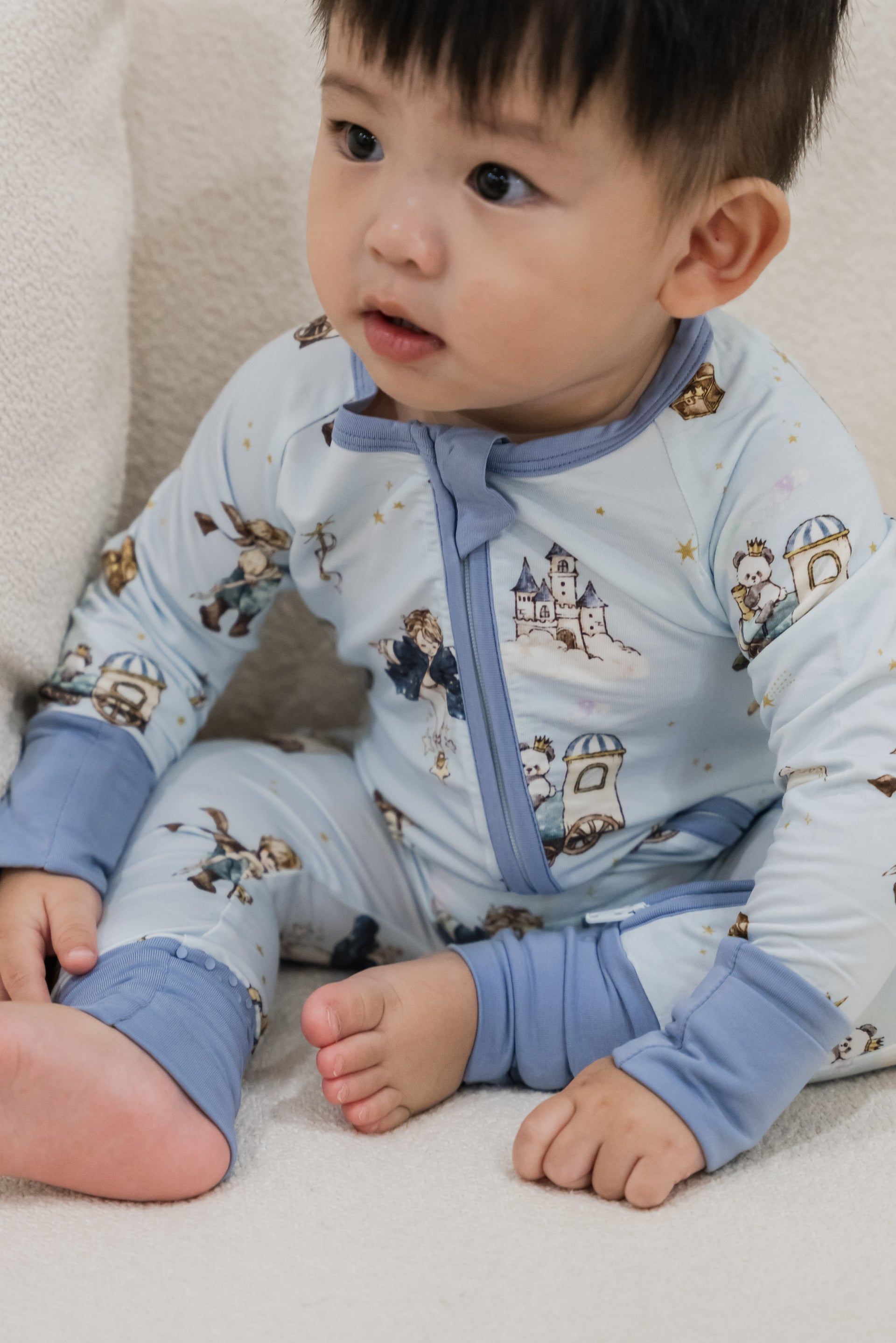 Starlit Prince Zipper Sleepsuit