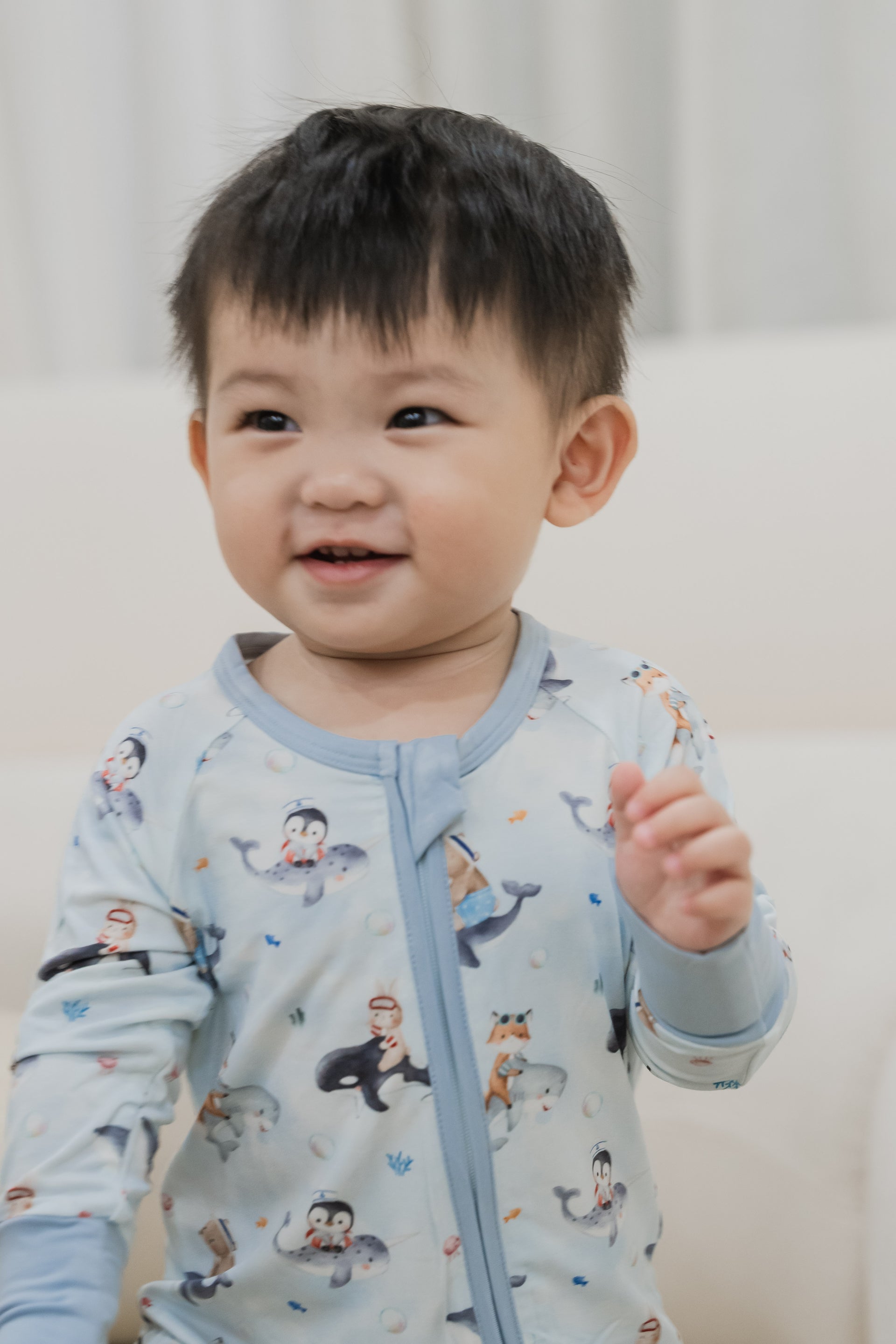 Ocean Wanderer Zipper Sleepsuit