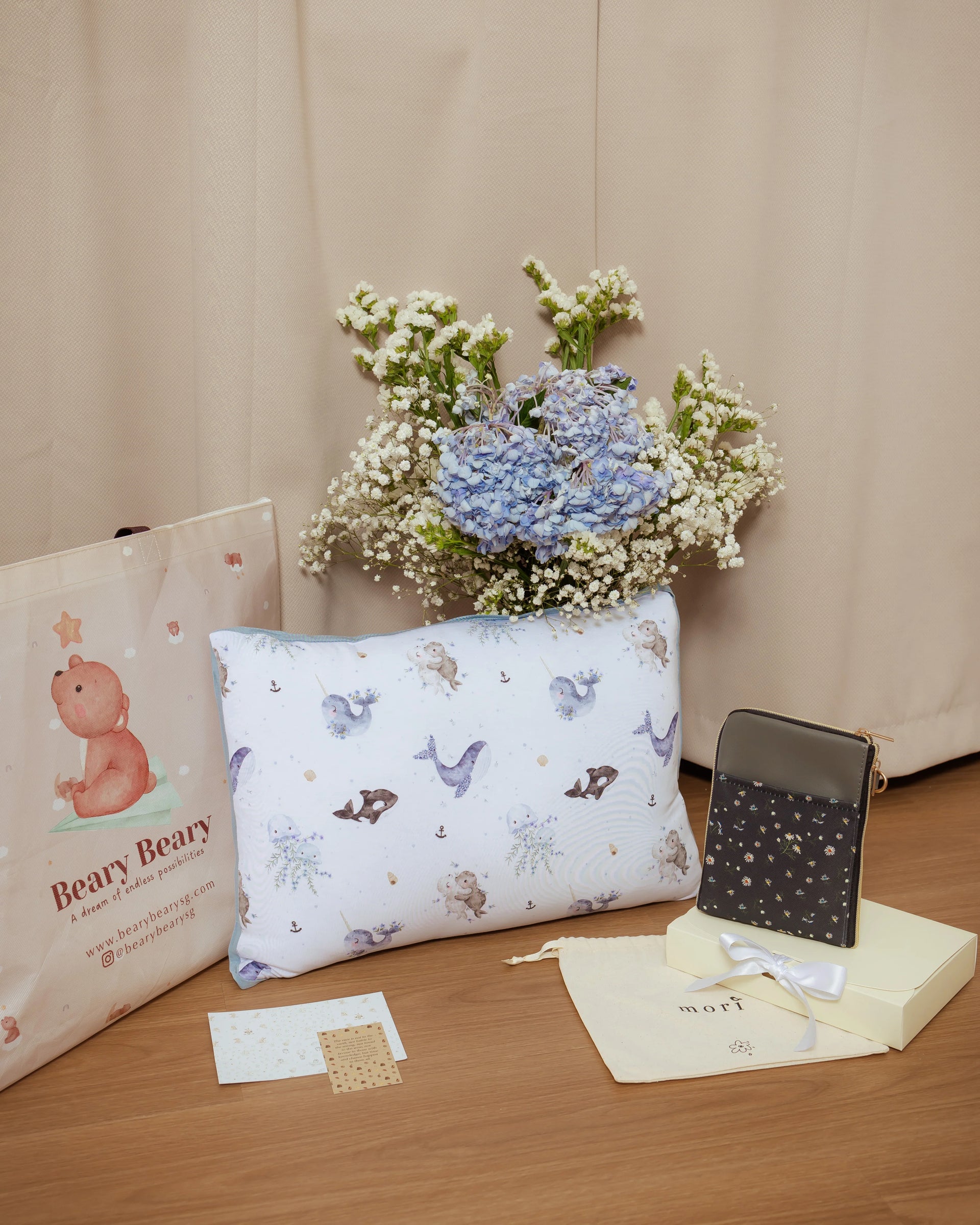 [Bearybeary x Mori] Mom Everyday Essentials - Penguins & Flowers