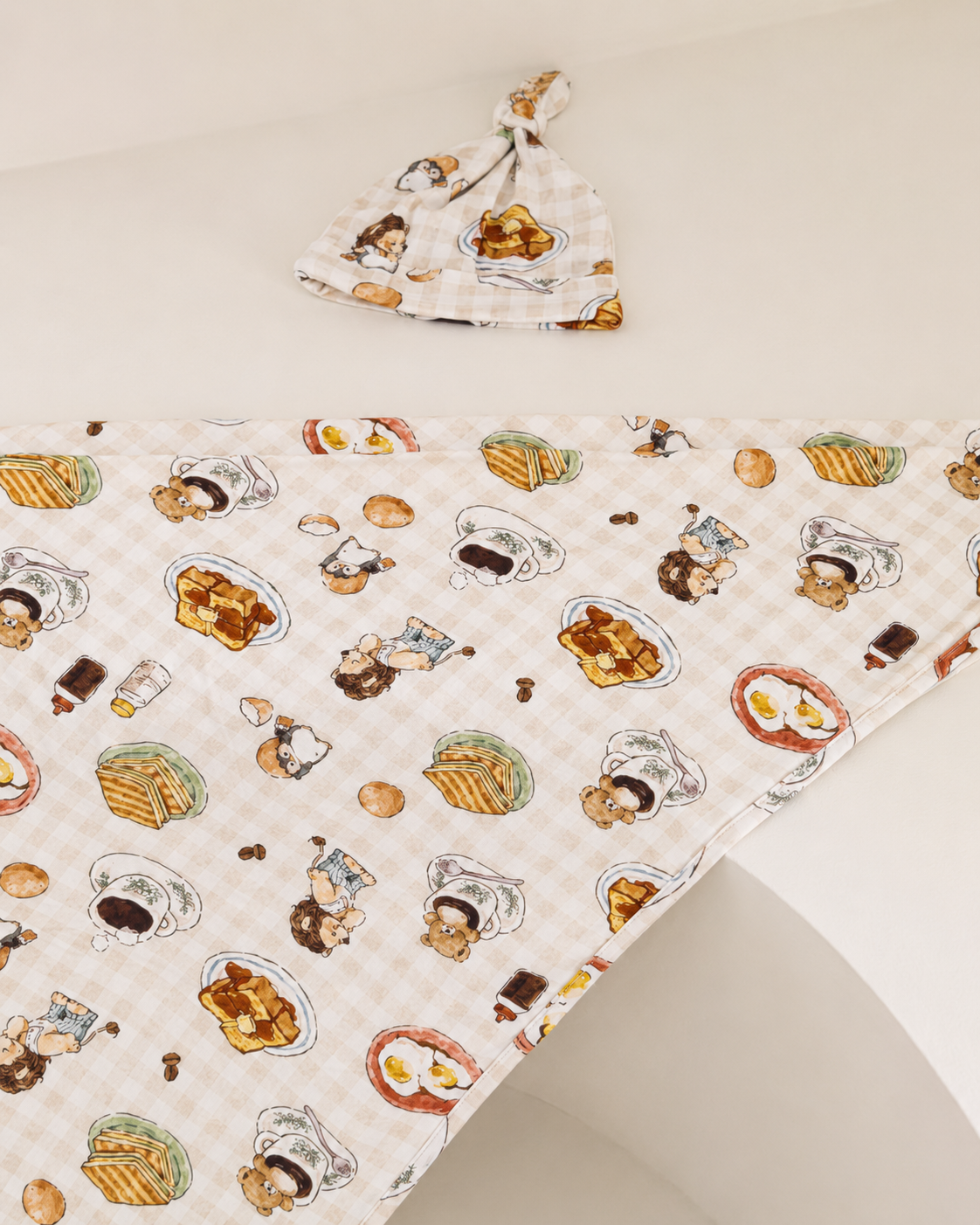 [Swaddle + hat] - Little Kopitiam