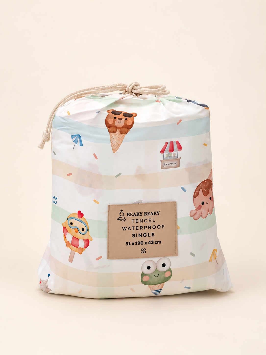 Tencel Waterproof Sheet - Cool Summer Popsicle