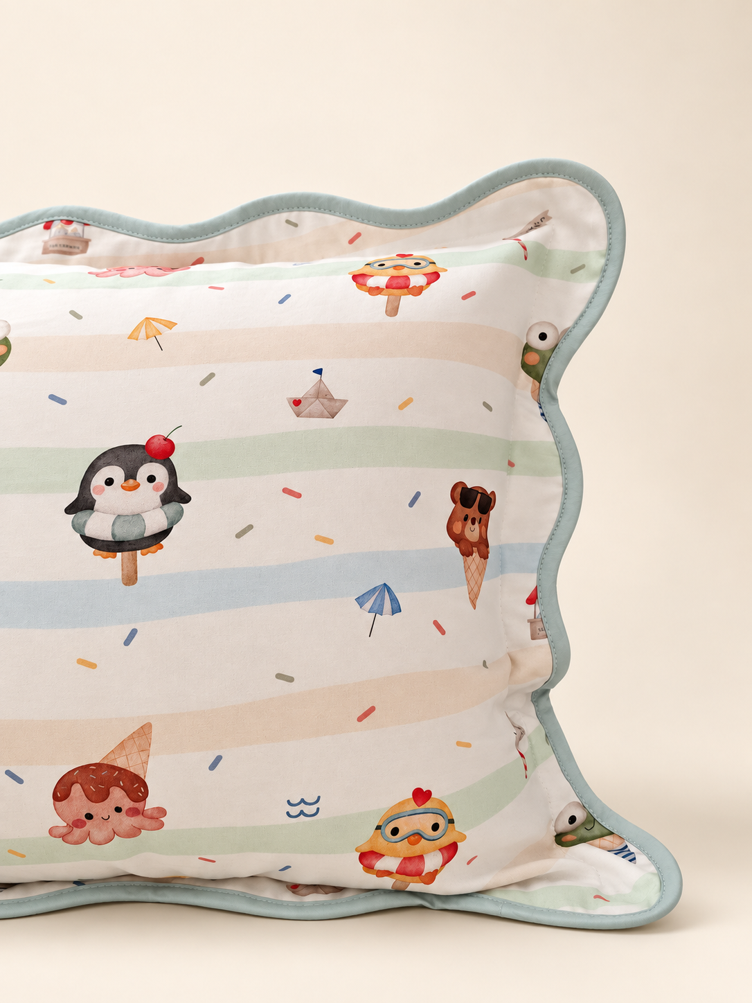 [Tencel Toddler Head Pillowcase] - Cool Summer Popsicle