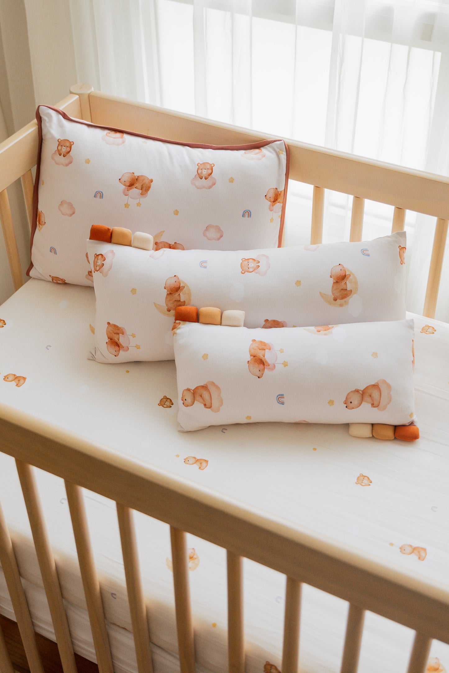 Goodnight Bear Bamboo Lyocell Cot Sheet