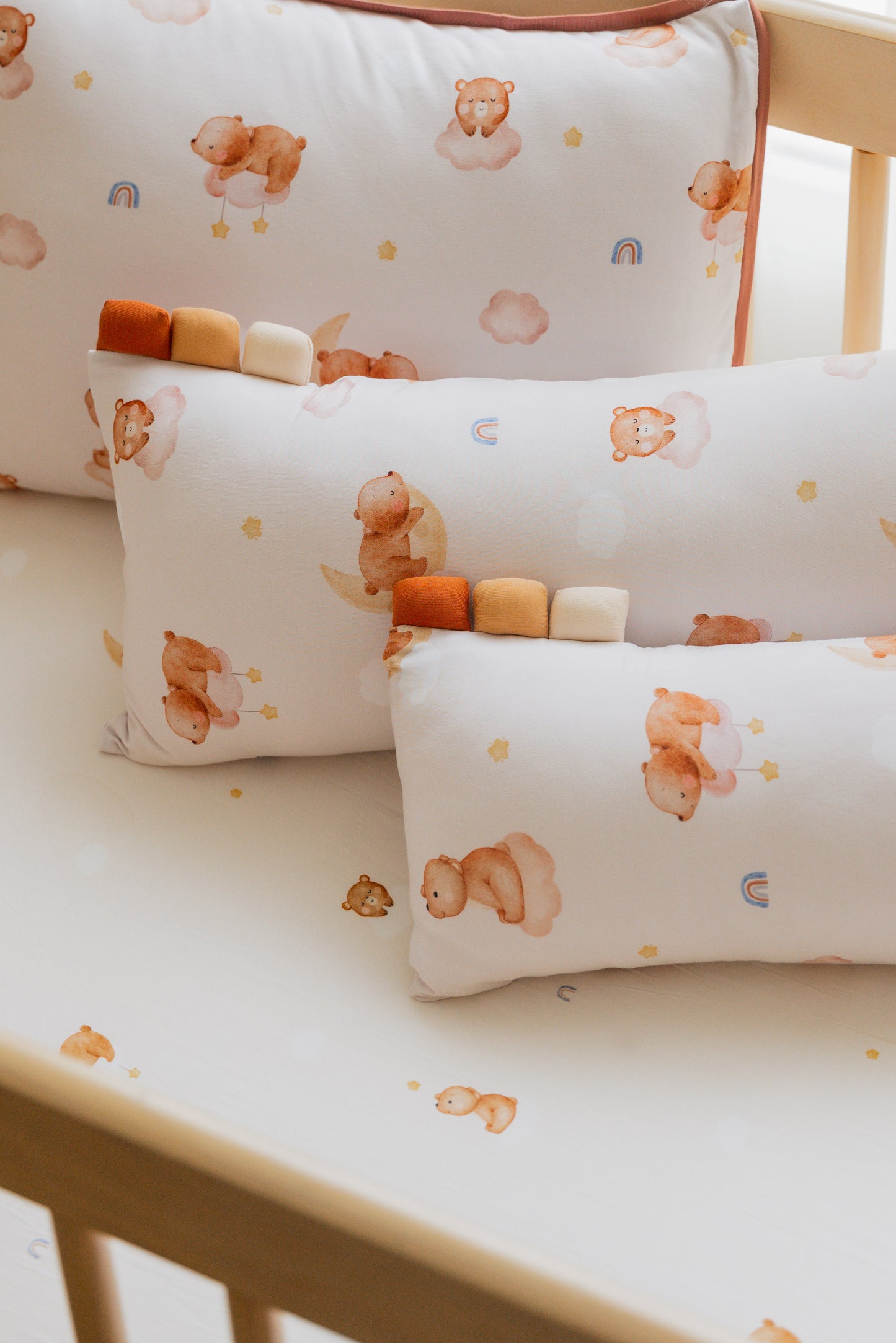 Goodnight Bear Bamboo Lyocell Cot Sheet