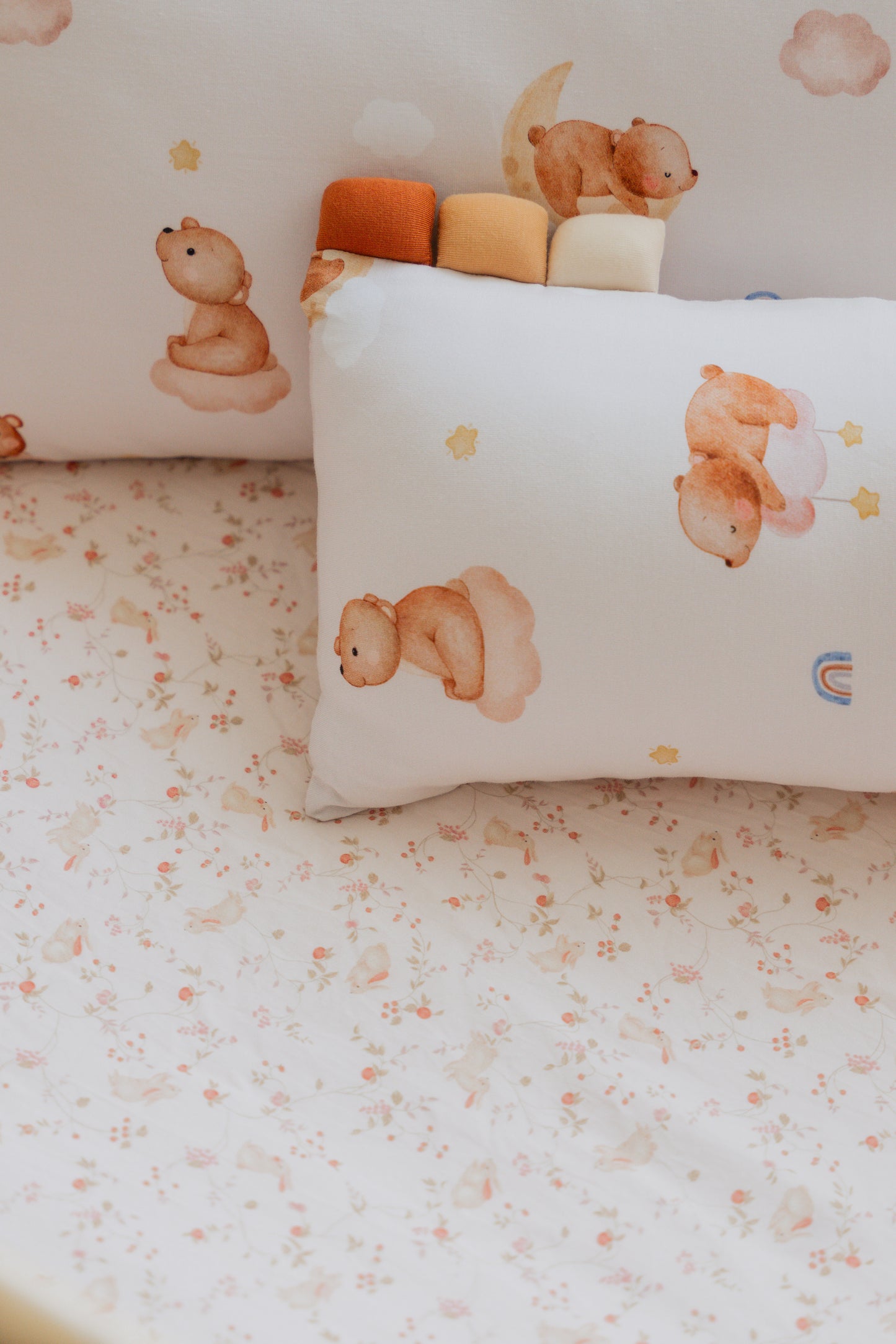 Bunnies Garden Bamboo Lyocell Cot Sheet