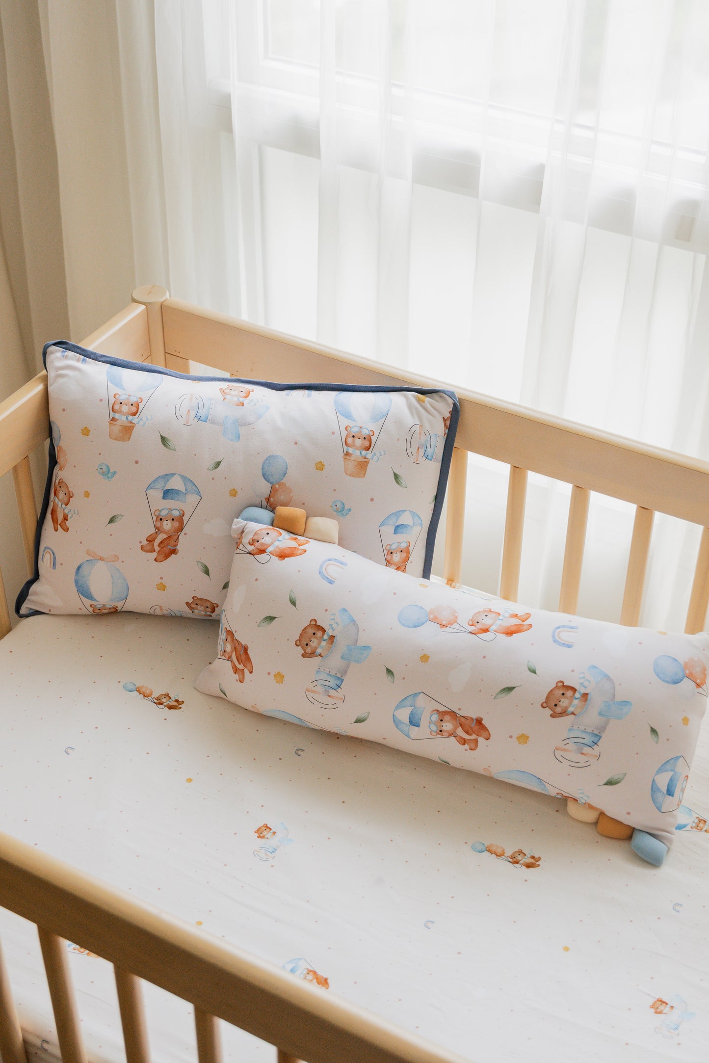 Flying Bear Bamboo Lyocell Cot Sheet