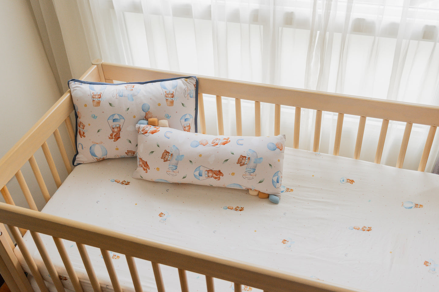 Flying Bear Bamboo Lyocell Cot Sheet