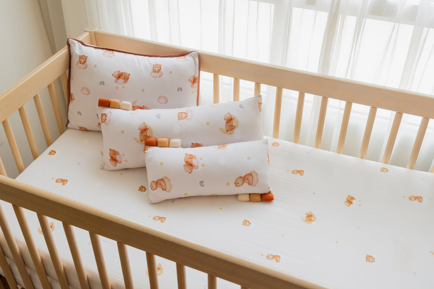 Goodnight Bear Bamboo Lyocell Cot Sheet