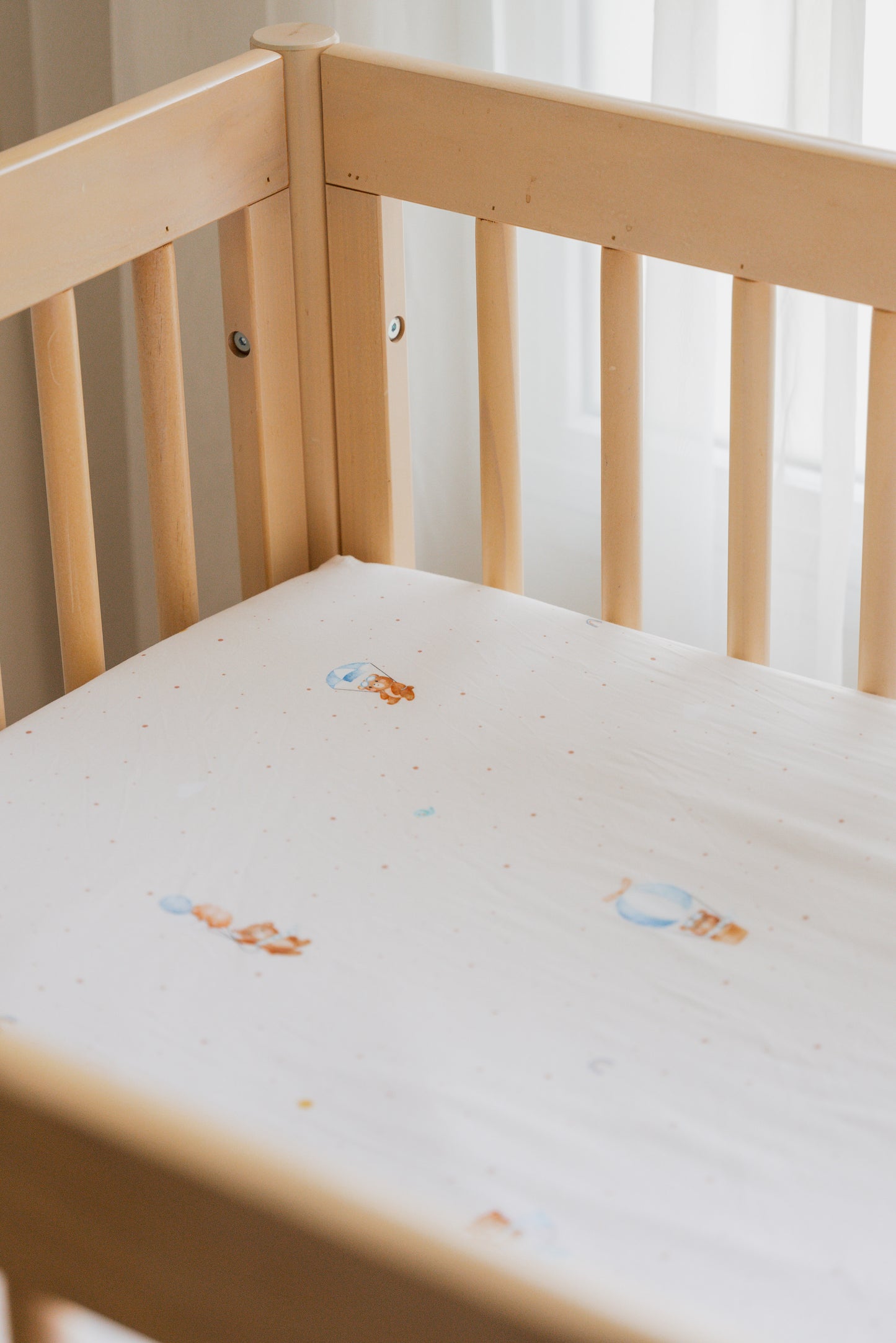 Flying Bear Bamboo Lyocell Cot Sheet