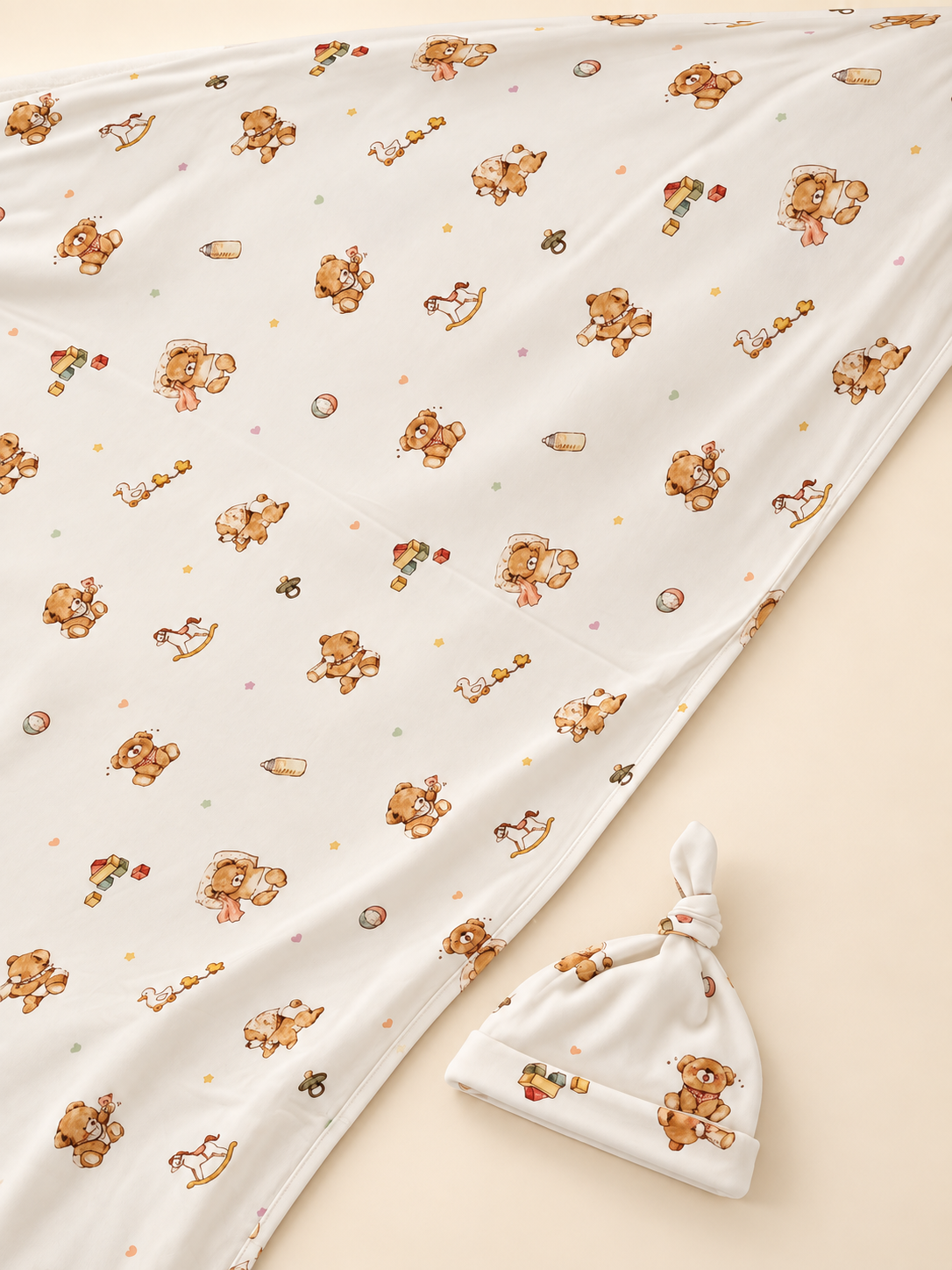 [Swaddle + hat] - Baby Bear Club