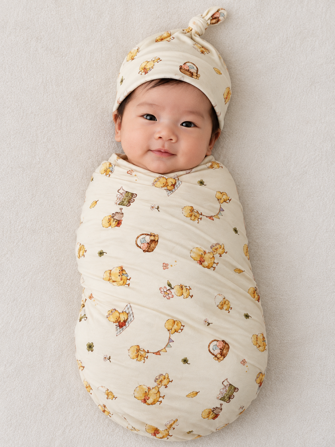 [Swaddle + hat] - Sweet Chick Family